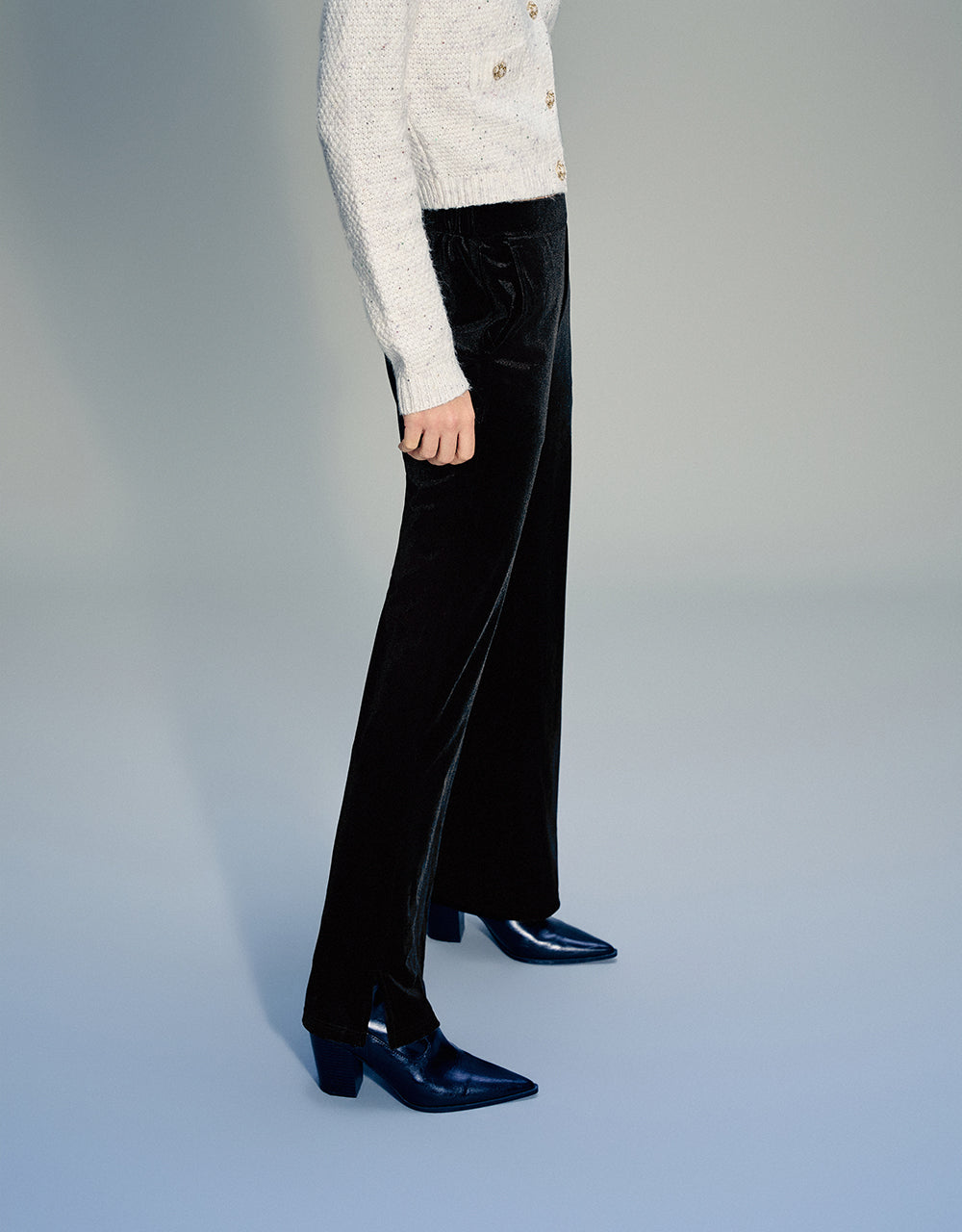 Knitted Flare Pants