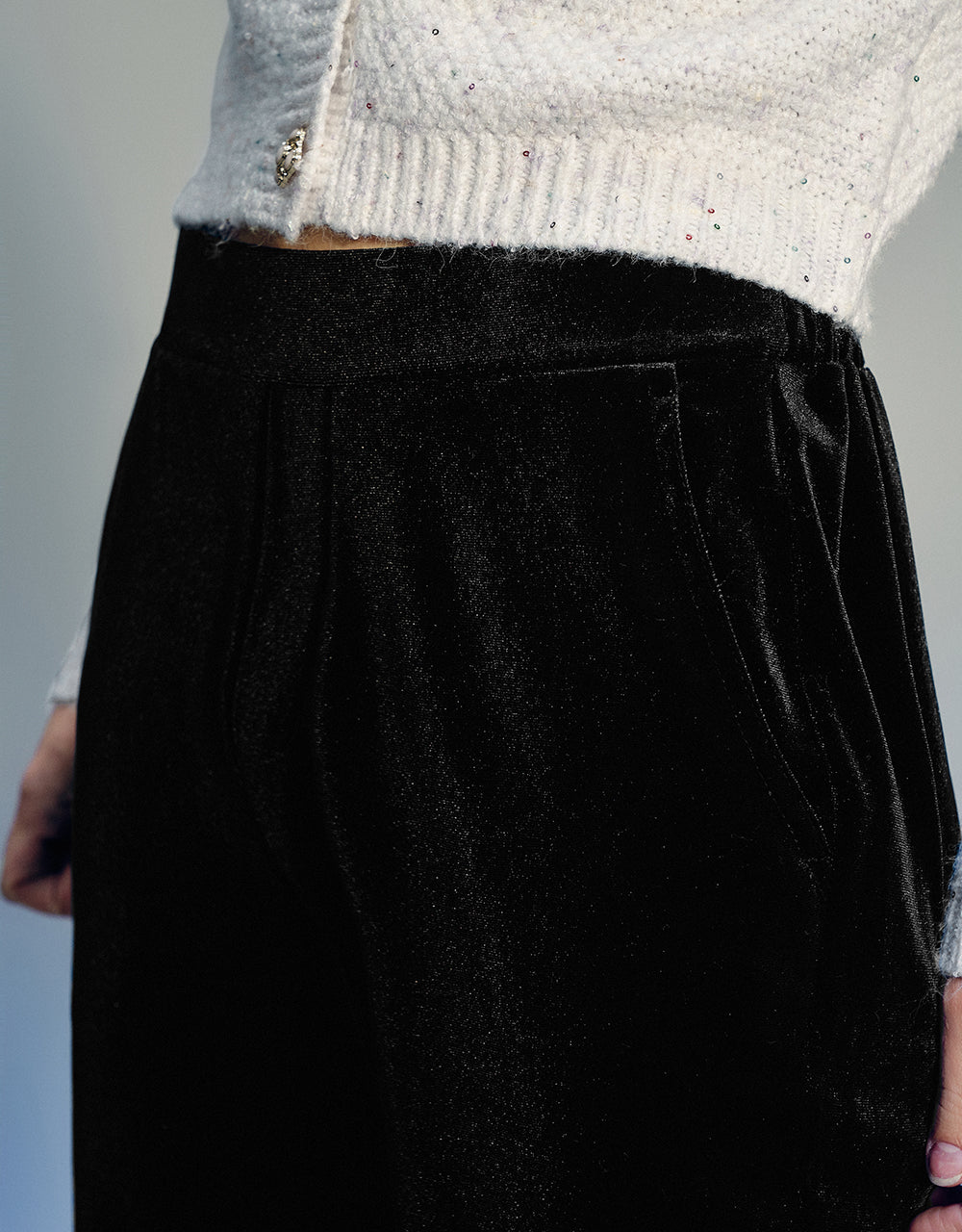 Knitted Flare Pants