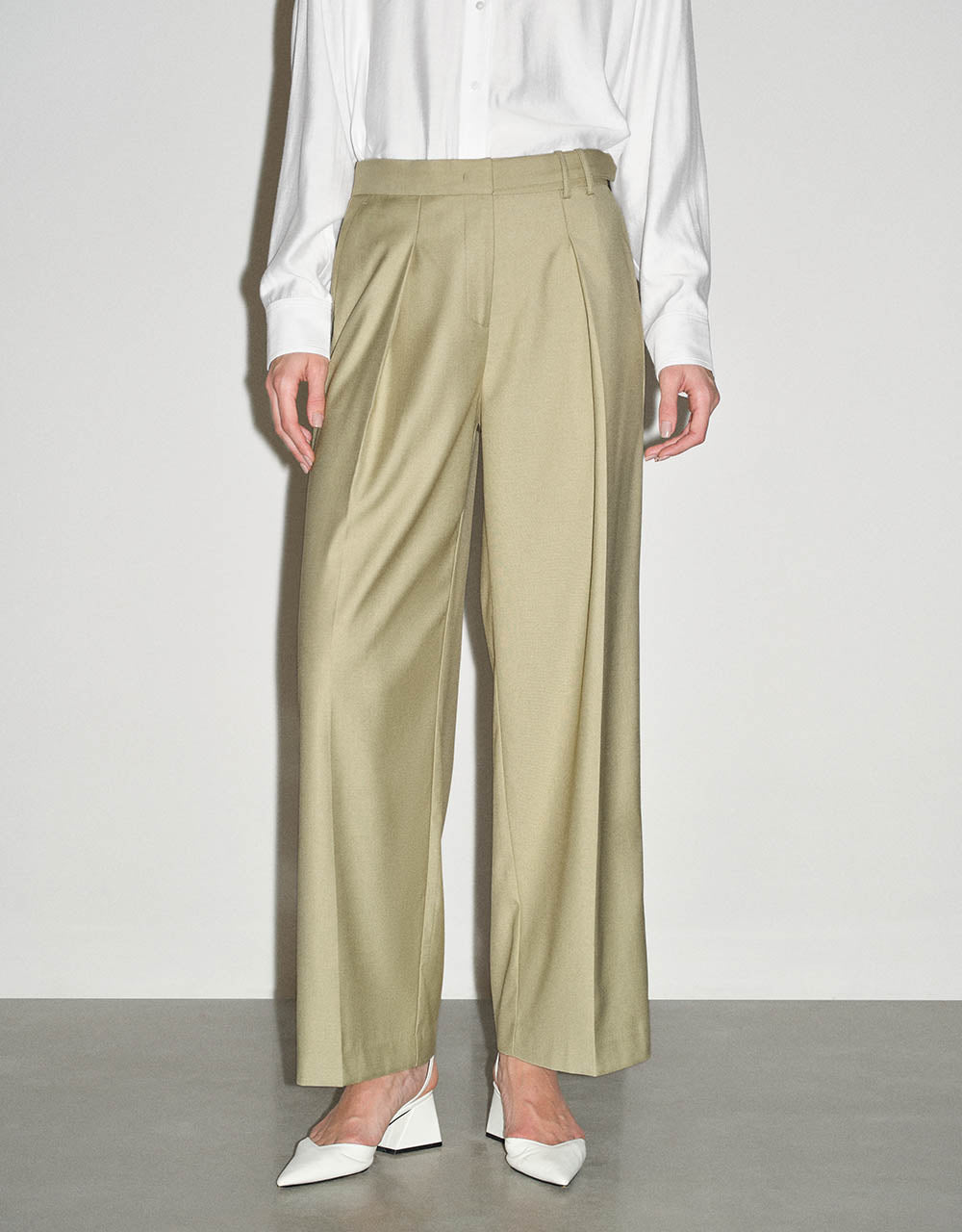 Tailored Straight Pants