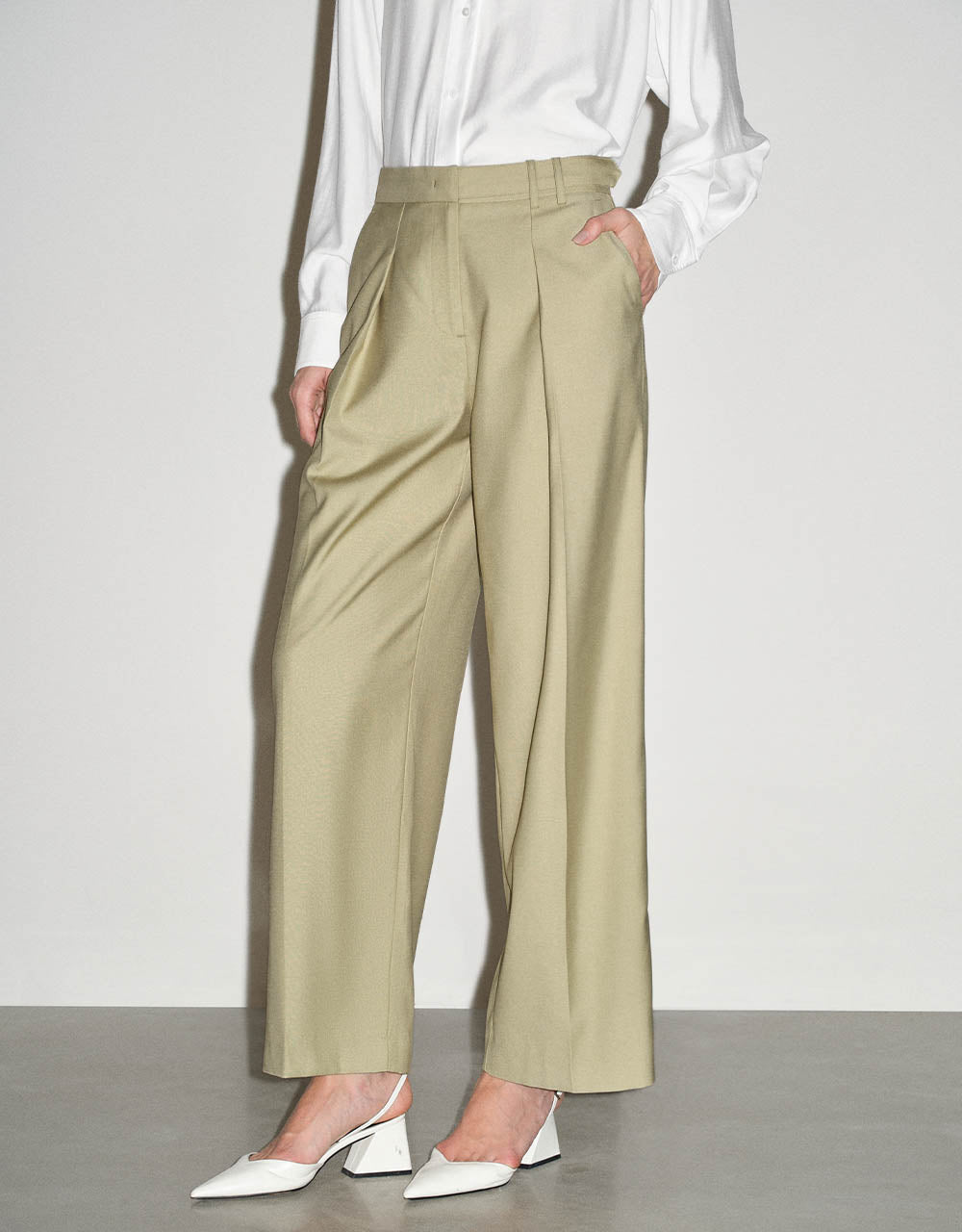 Tailored Straight Pants