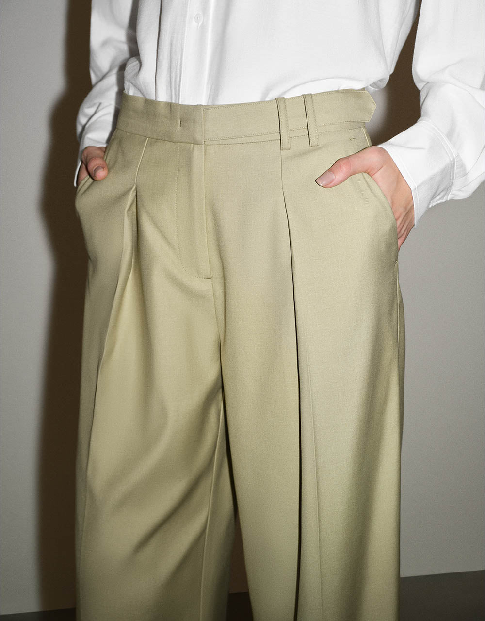 Tailored Straight Pants