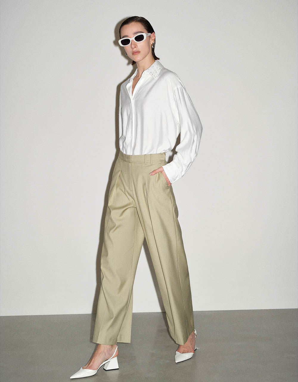 Tailored Straight Pants