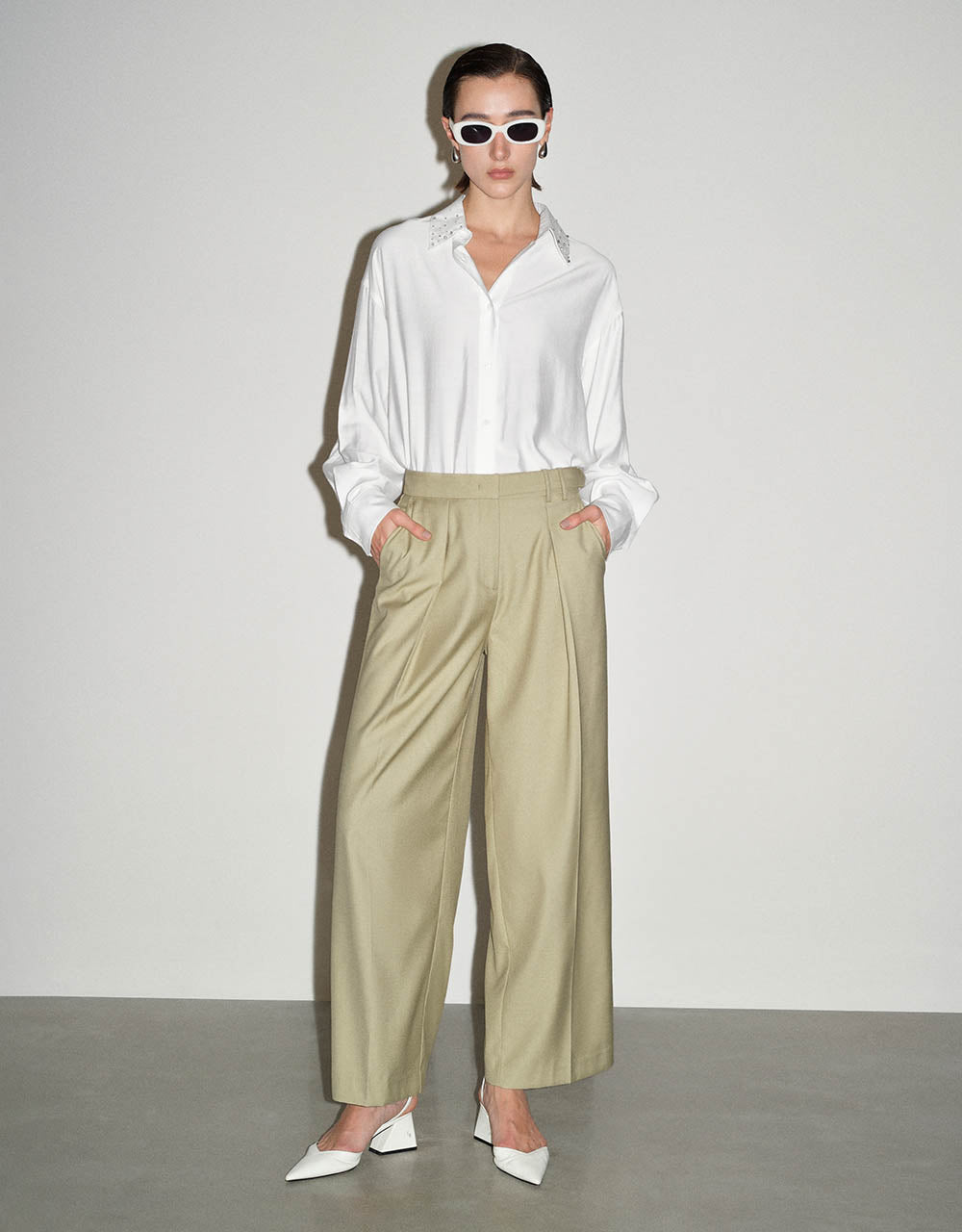 Tailored Straight Pants