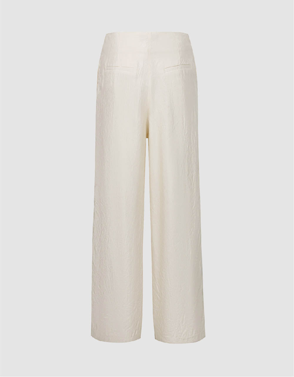 Textured Wide-Leg Pants