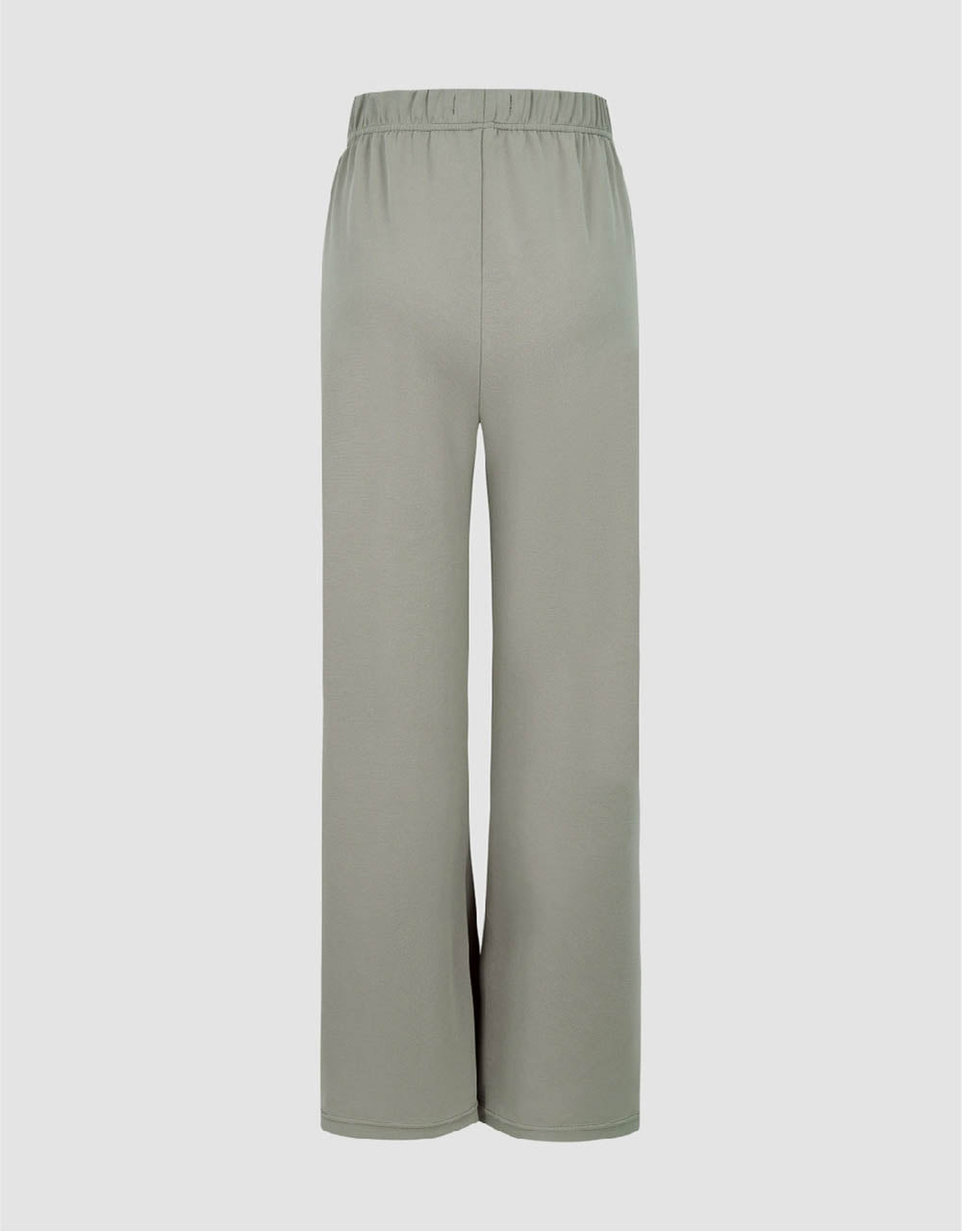 Elastic Waist Knitted Wide-Leg Pants