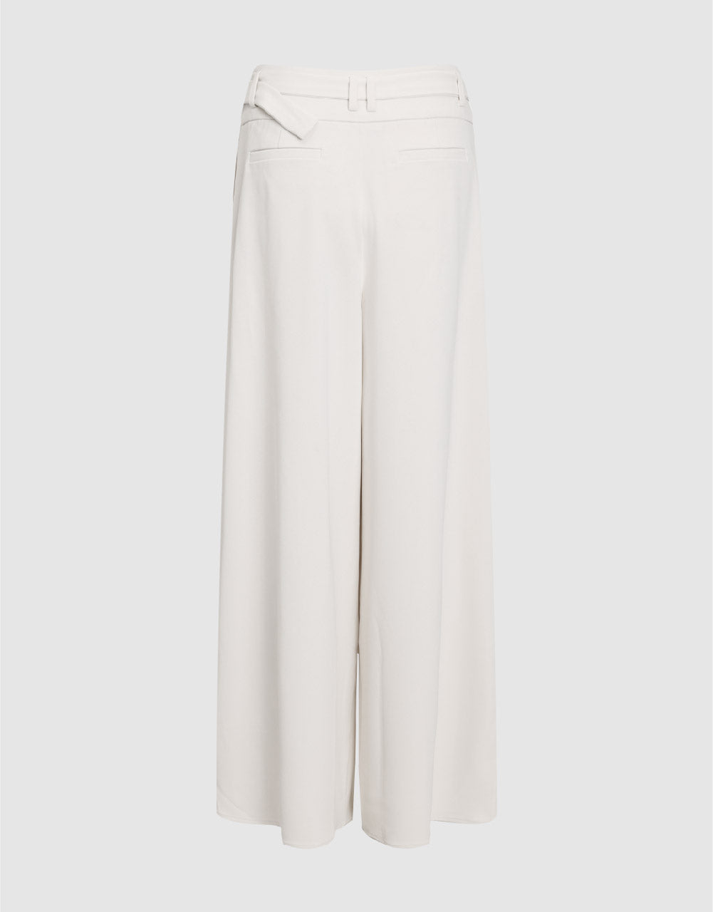 Wide-Leg Pants With Belt