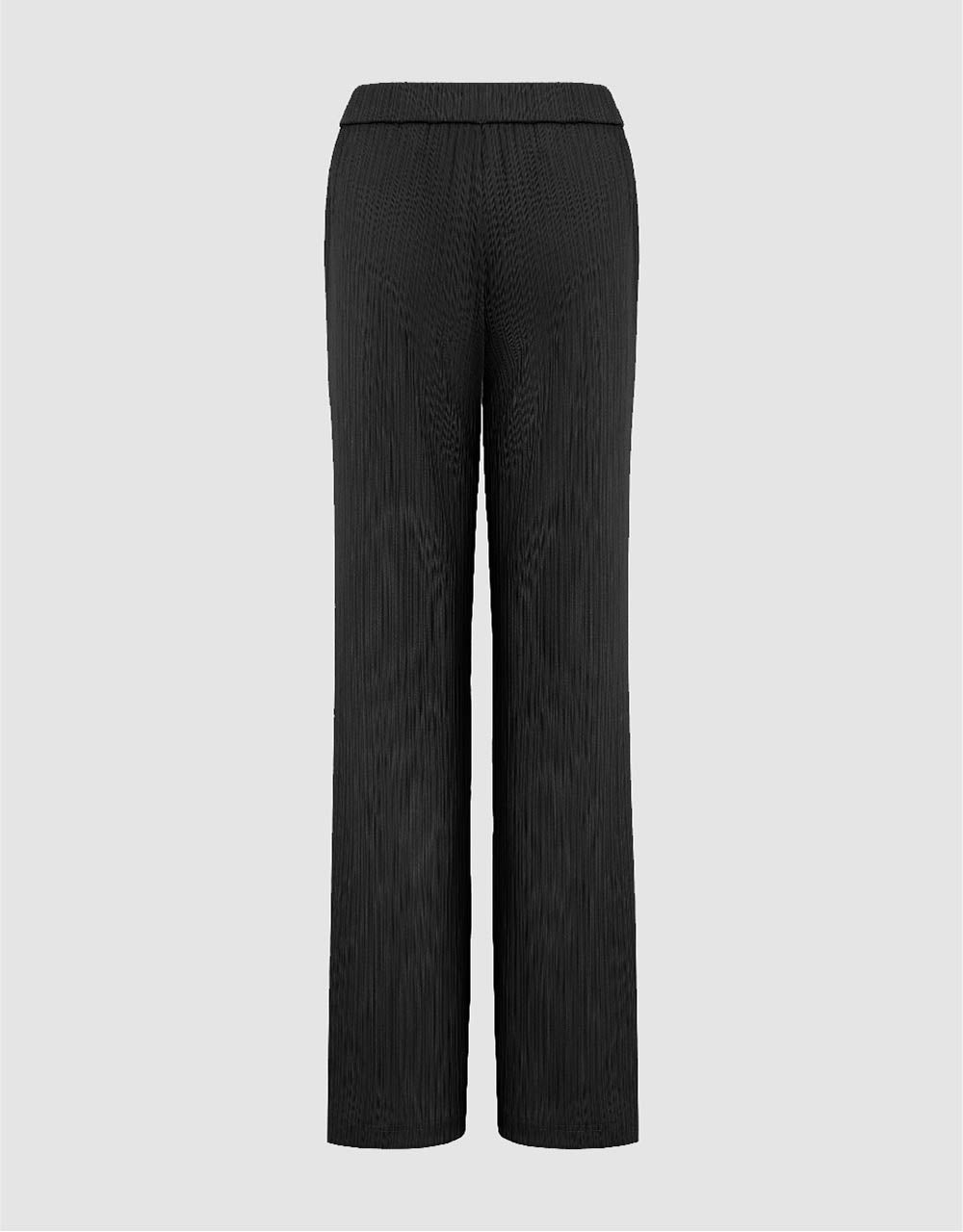 Elastic Waist Knitted Straight Pants