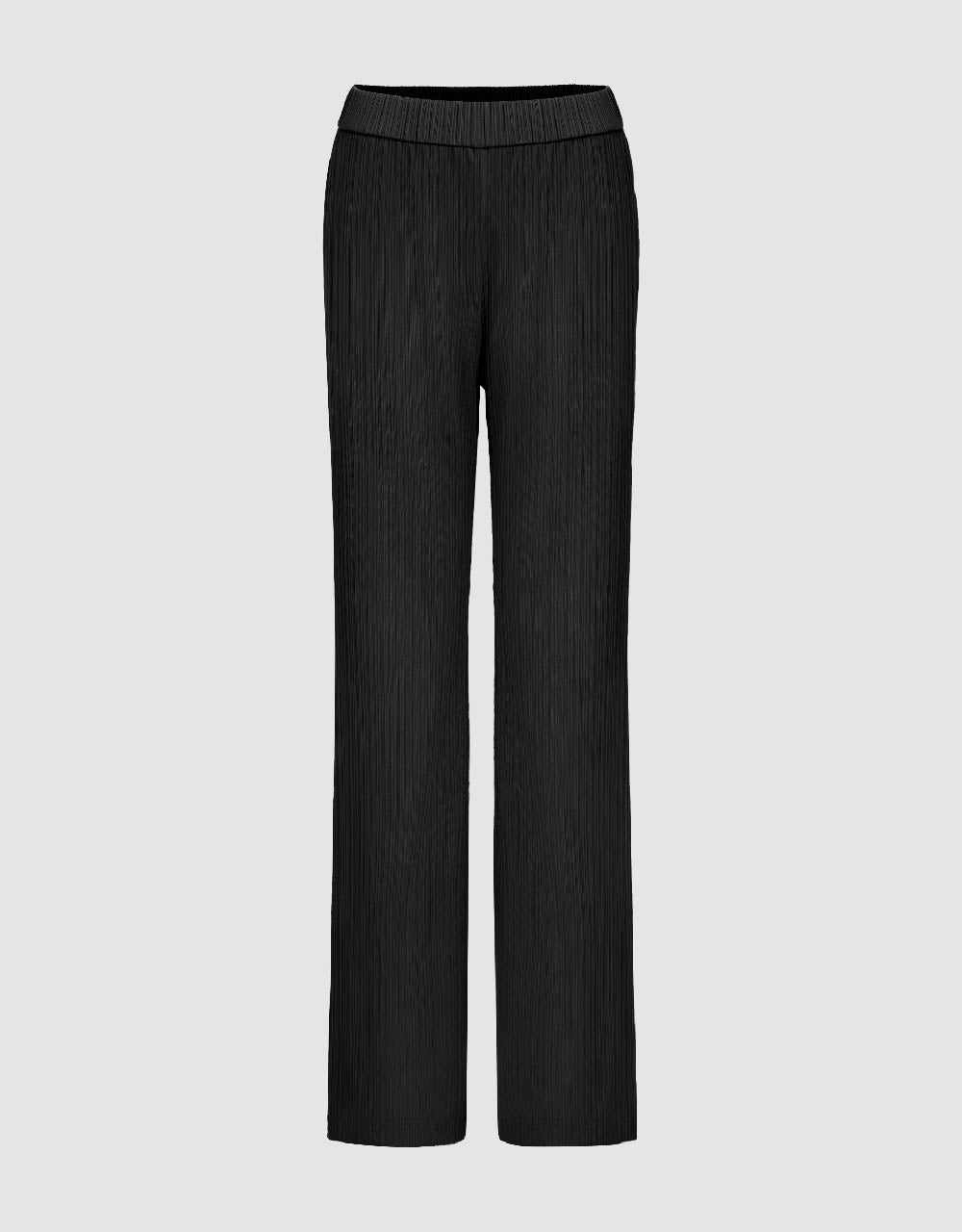 Elastic Waist Knitted Straight Pants