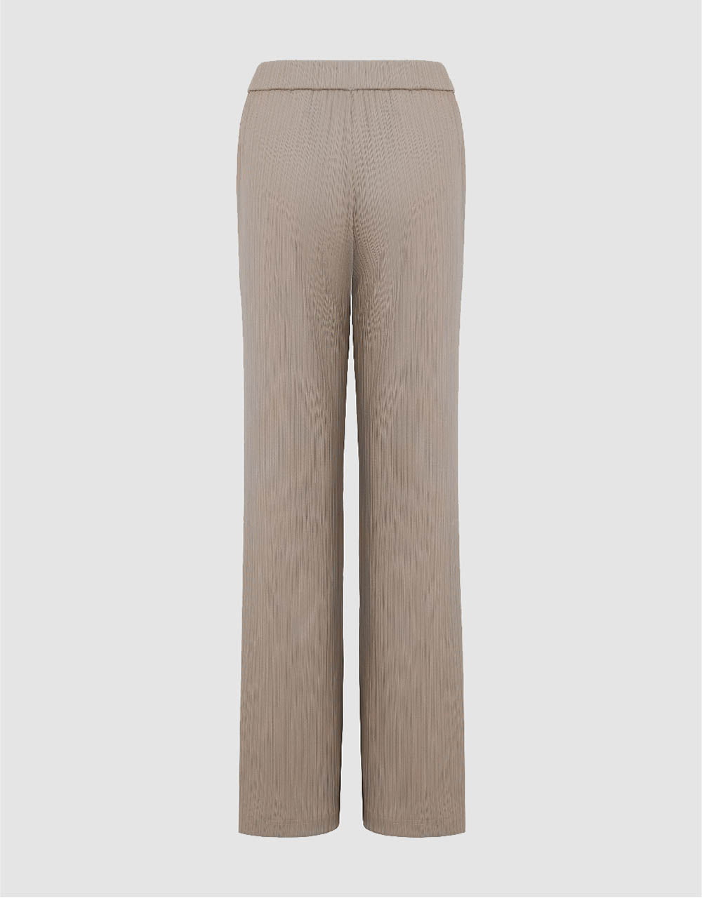 Elastic Waist Knitted Straight Pants