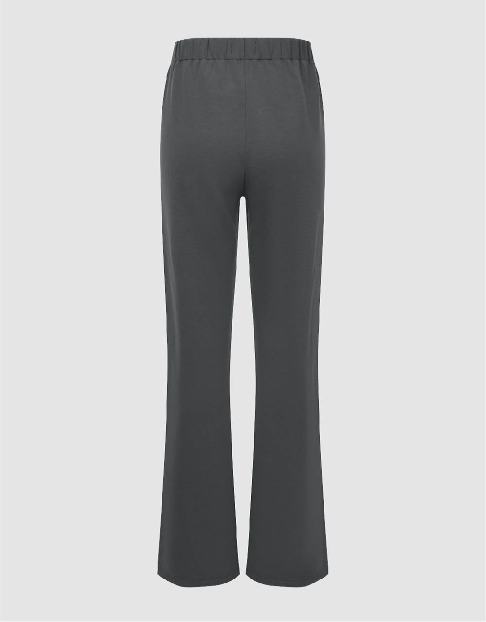 Elastic Waist Knitted Flare Pants