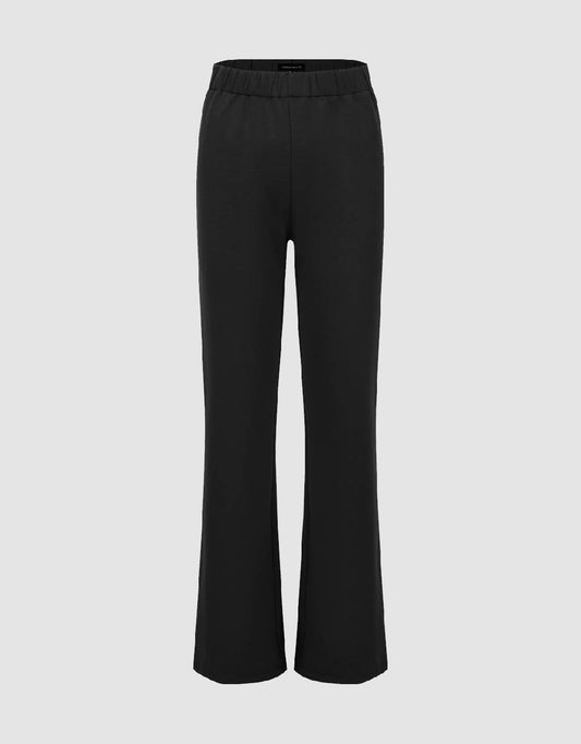 Elastic Waist Knitted Flare Pants