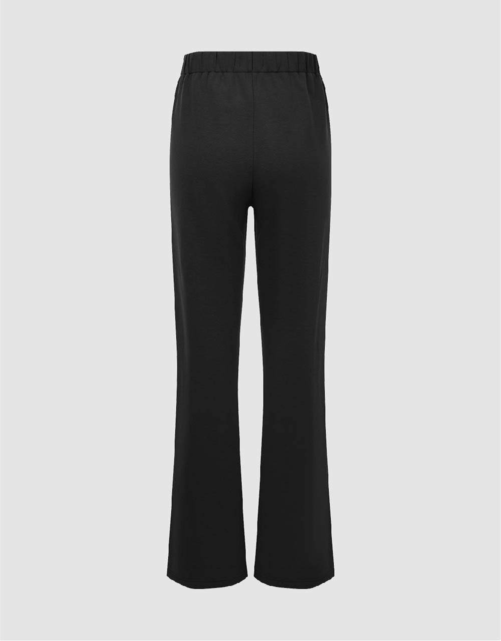 Elastic Waist Knitted Flare Pants