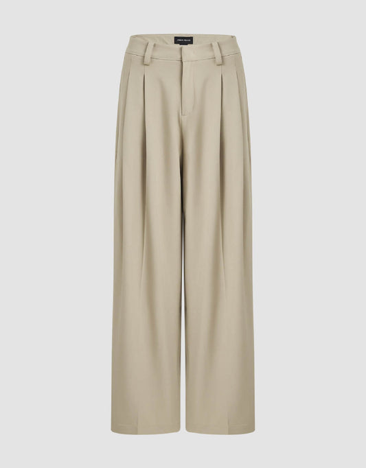 Tailored Long Wide-Leg Pants