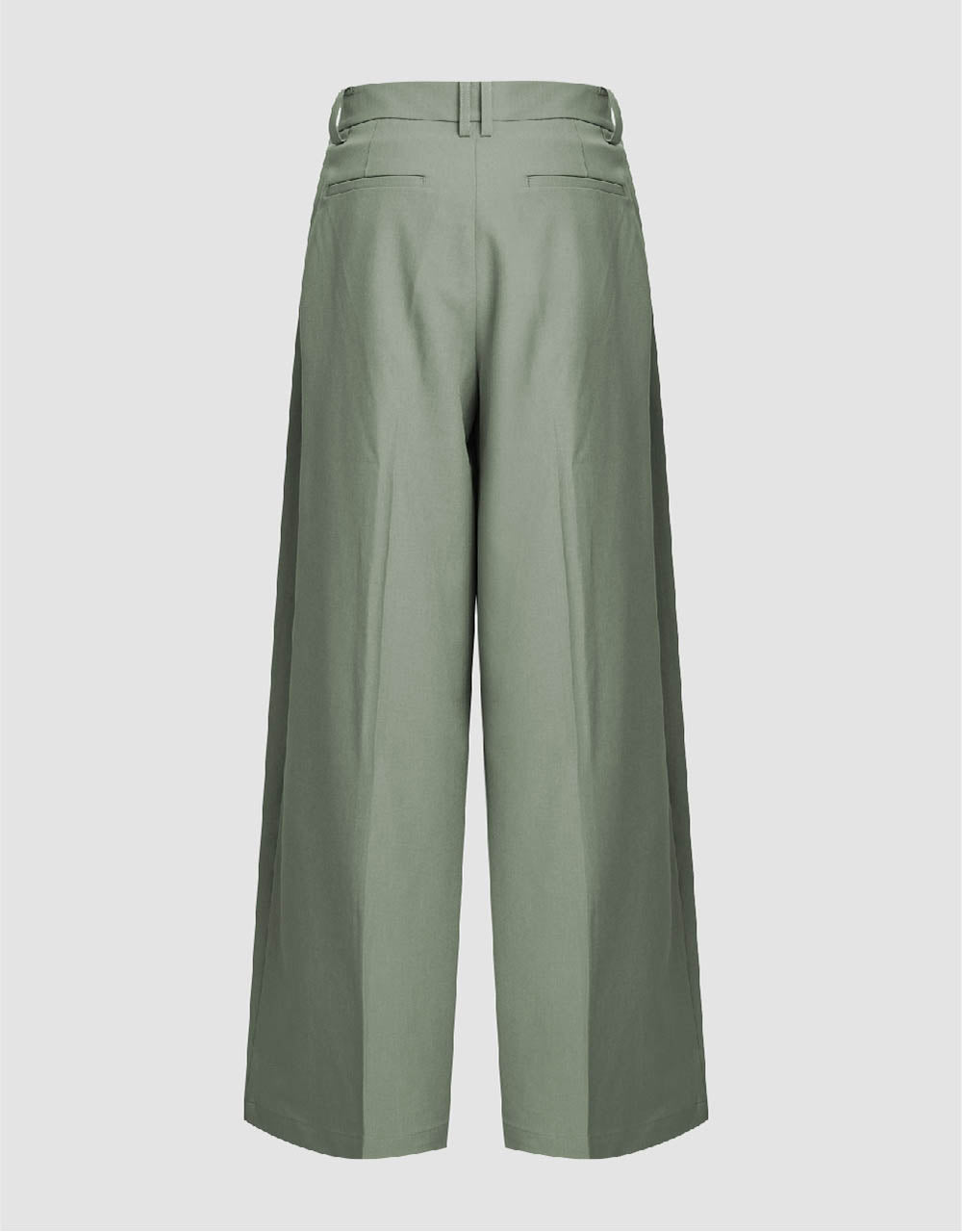 Tailored Long Wide-Leg Pants