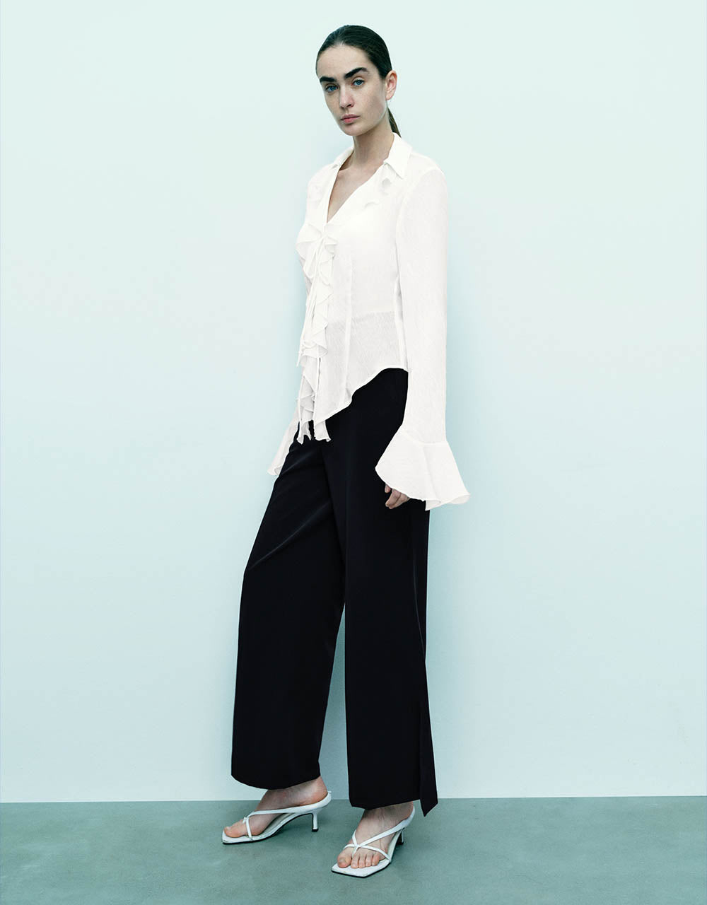 Tailored Straight Pants