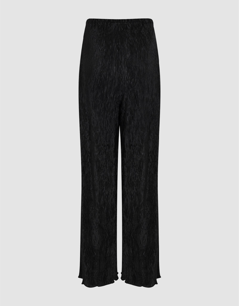 Drawstring Waist Knitted Wide-Leg Pants