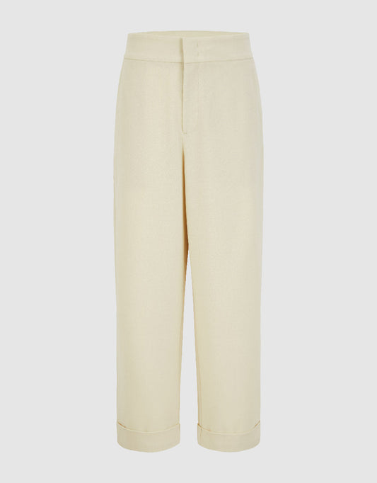 Cropped Straight Pants