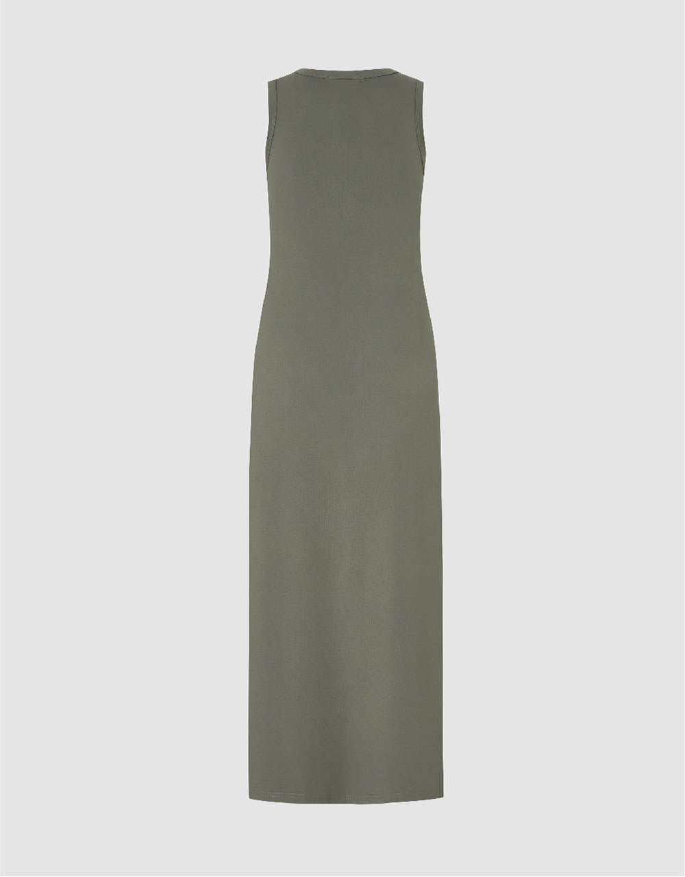 Twist Side Sleeveless Crew Neck Straight Dress