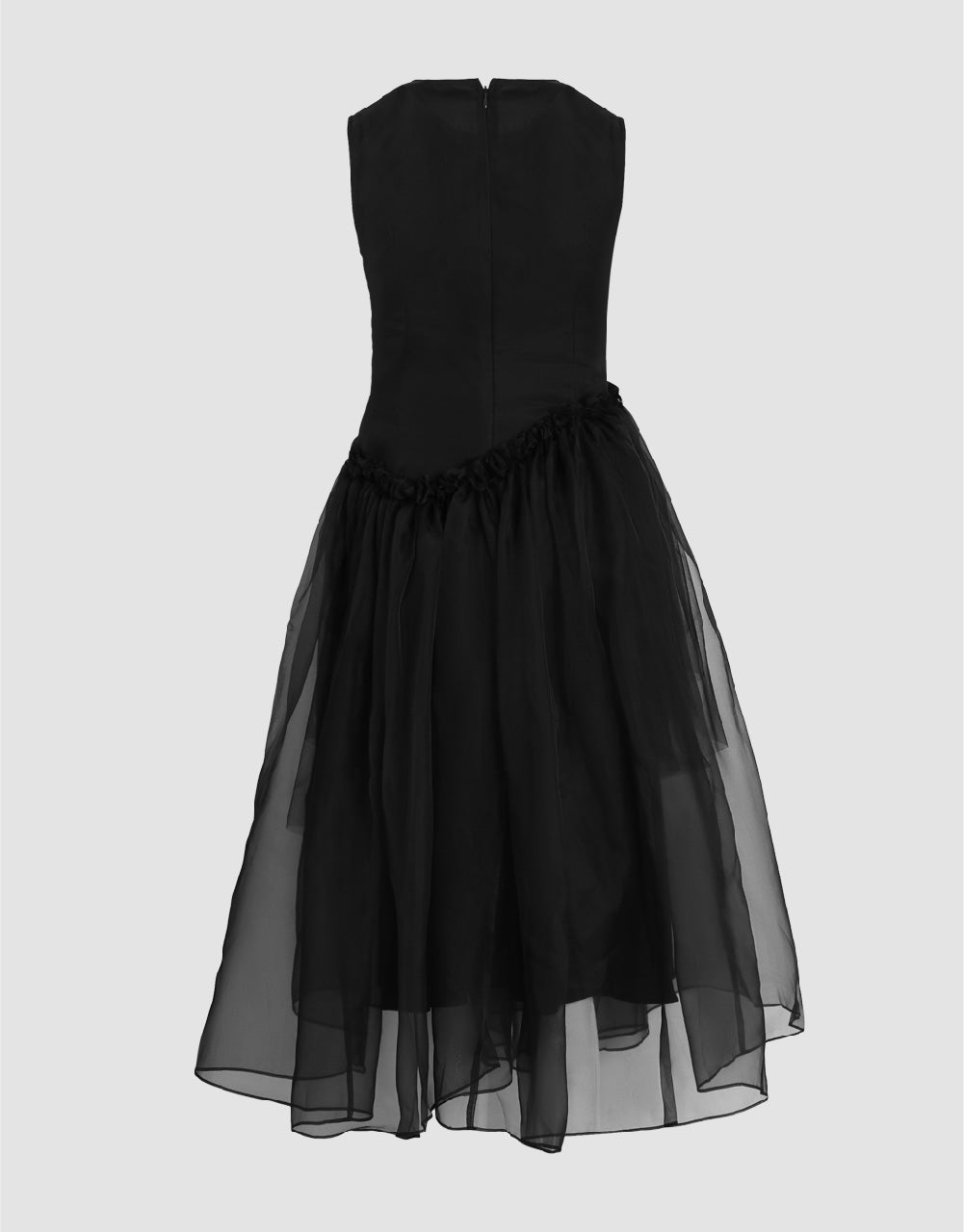 Sleeveless Crew Neck A-Line Dress