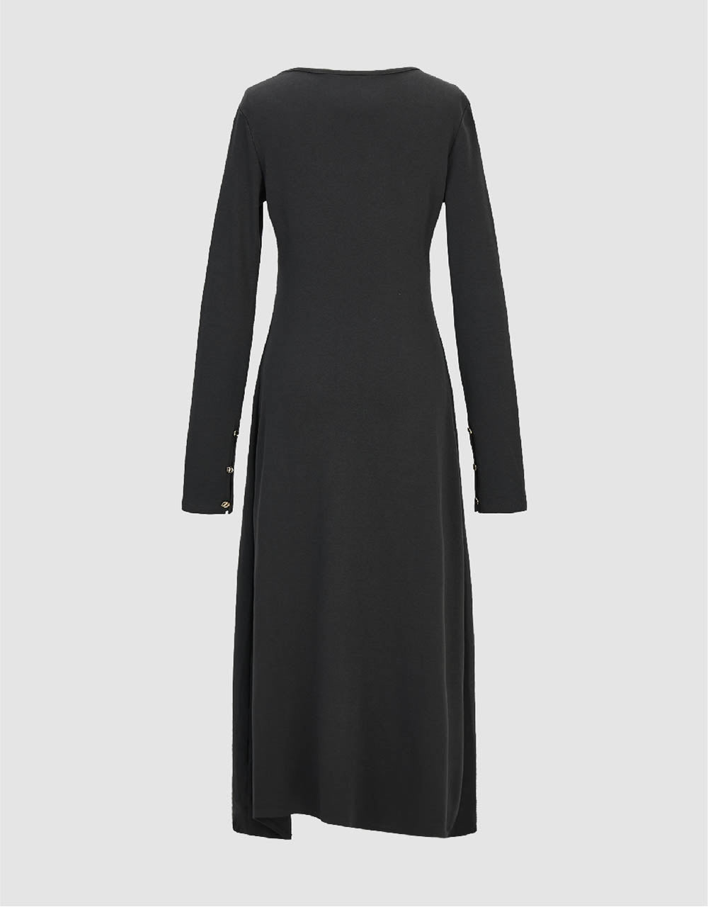 Standard Sleeve U Neck A-Line Dress