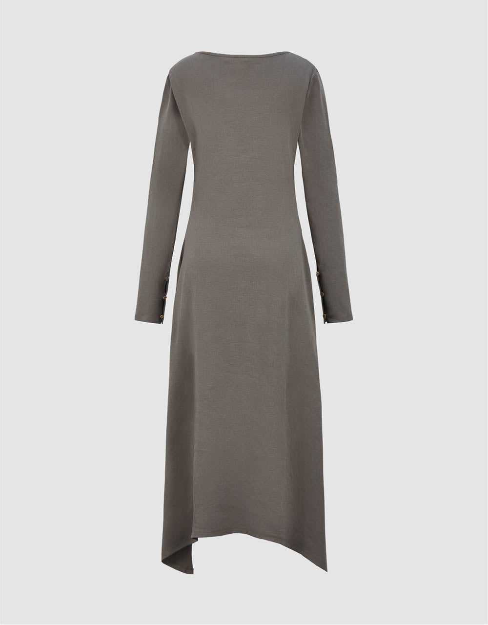 Standard Sleeve U Neck A-Line Dress