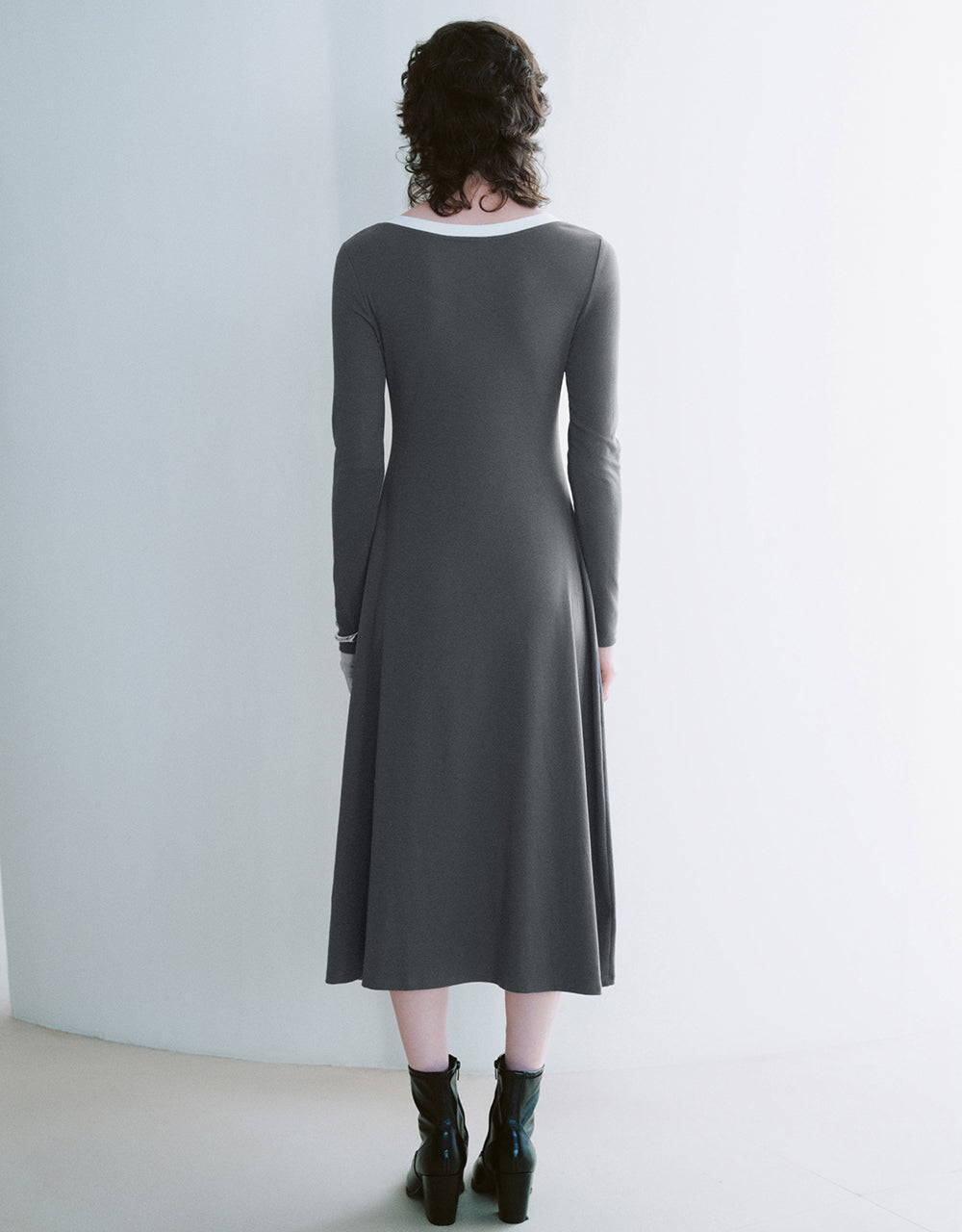 Crew Neck A-Line Dress