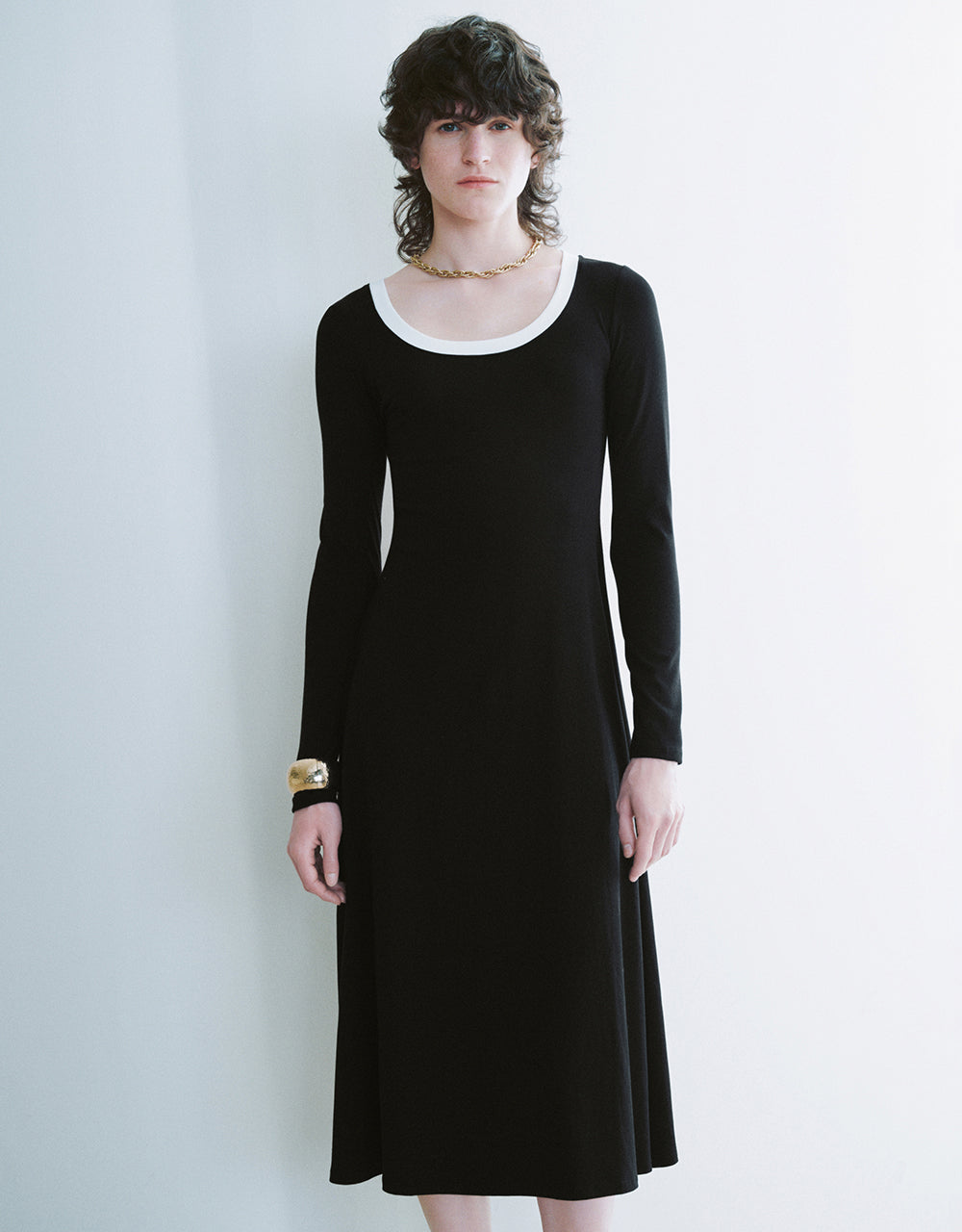 Crew Neck A-Line Dress