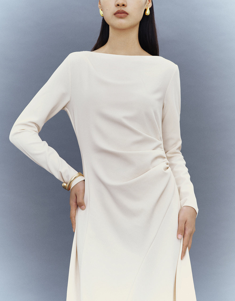 Crew Neck A-Line Dress