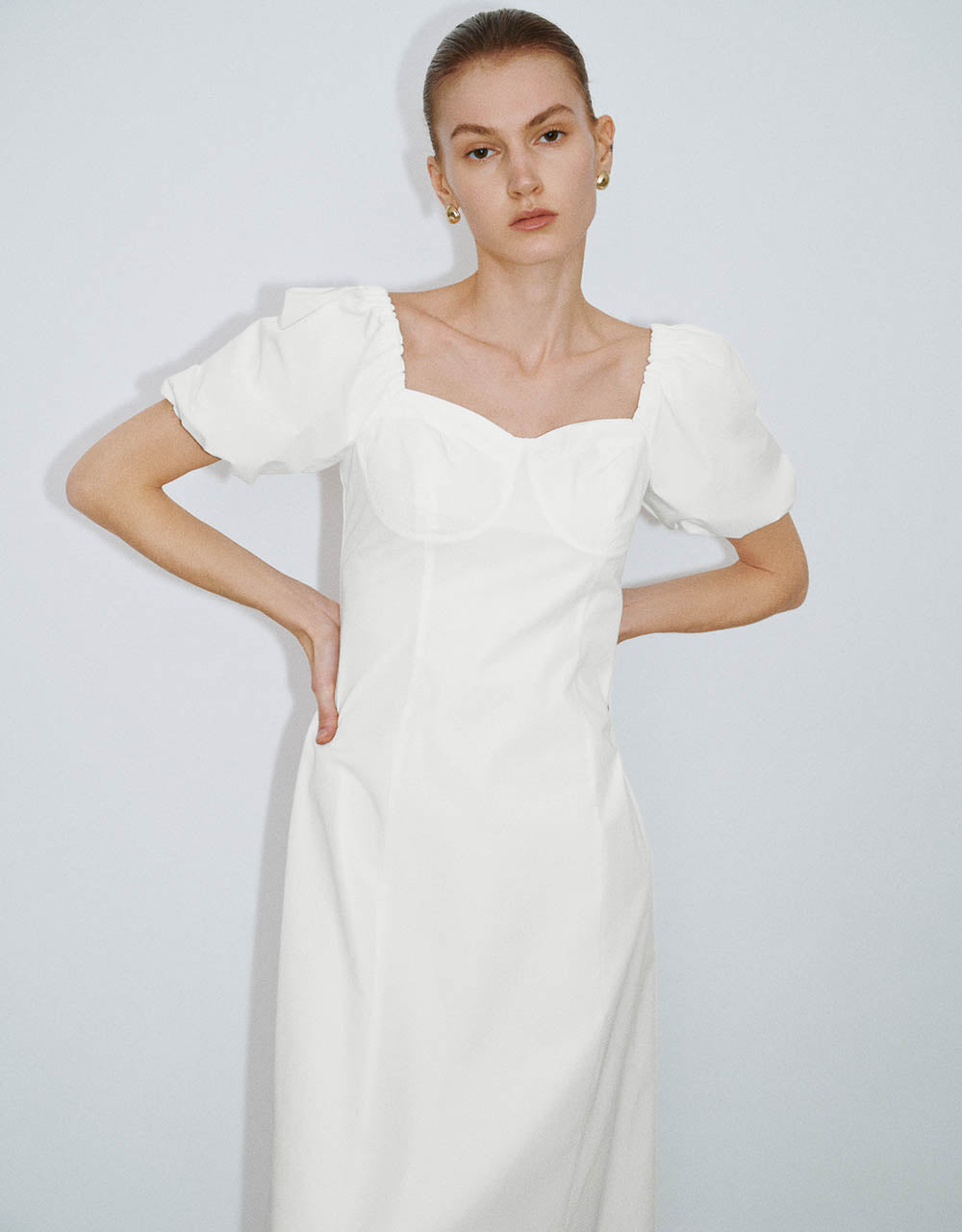 Off-Shoulder A-Line Dress