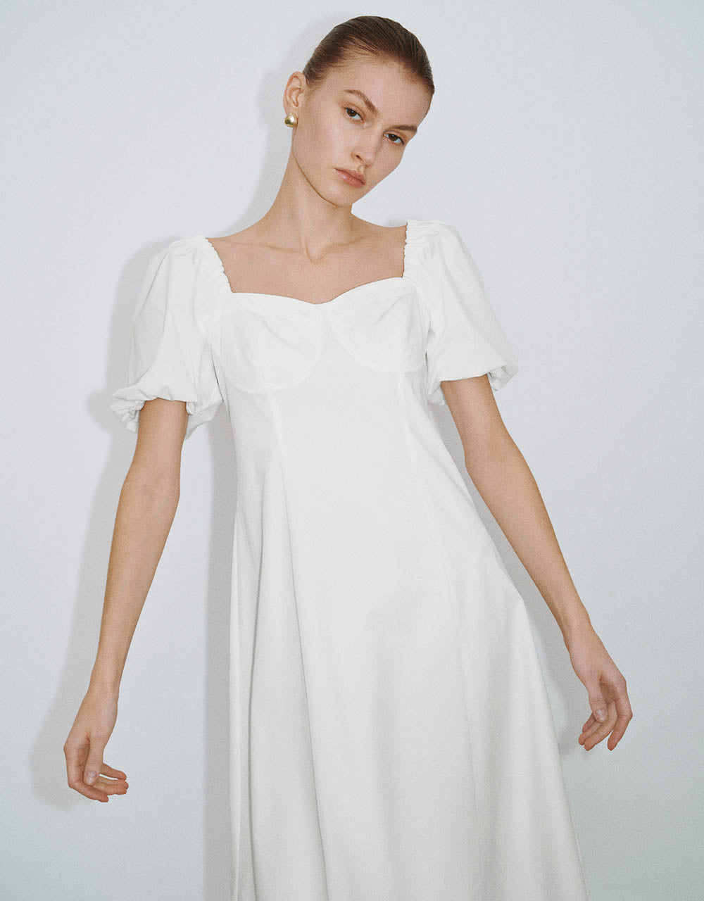 Off-Shoulder A-Line Dress