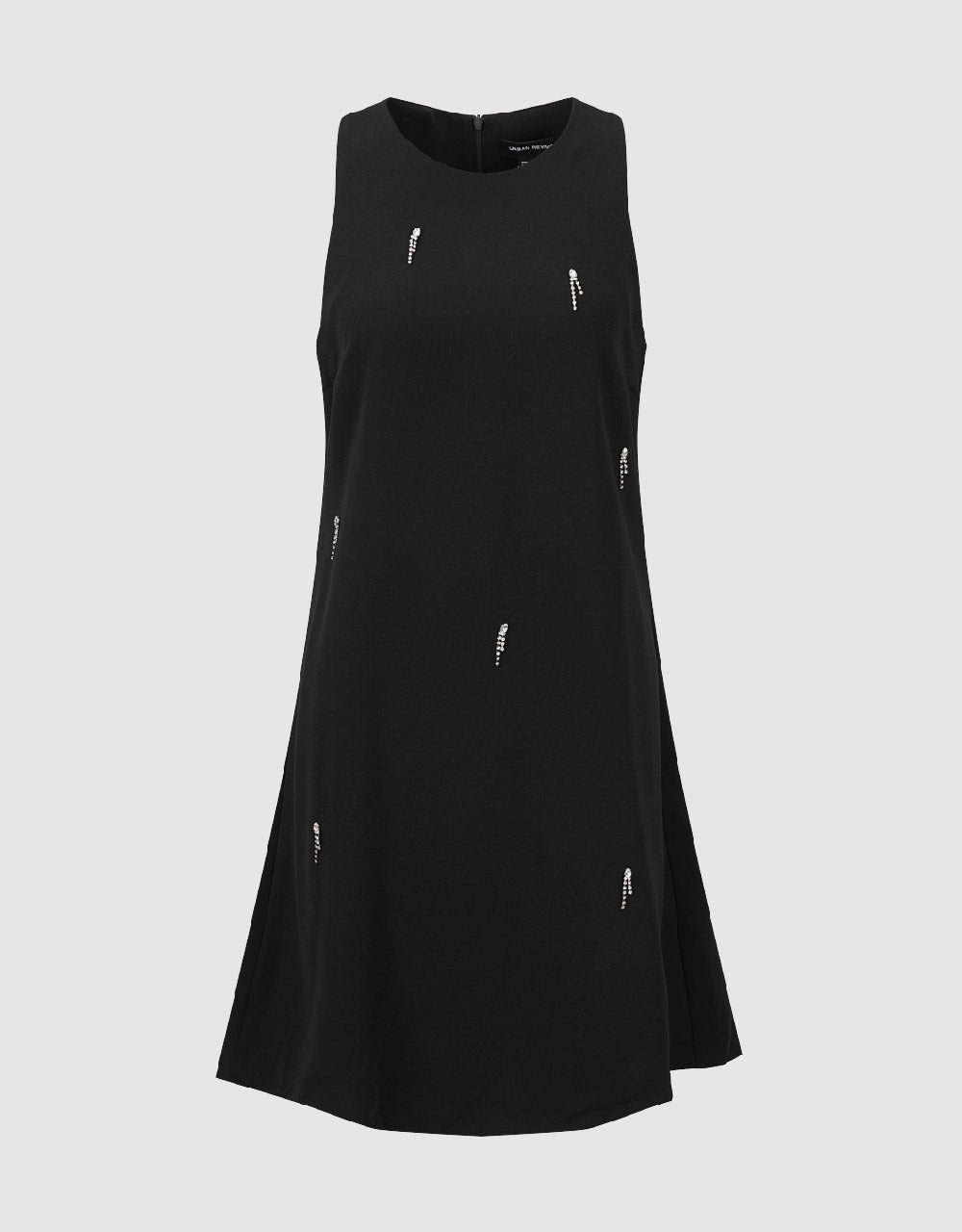 Sleeveless Crew Neck A-Line Dress