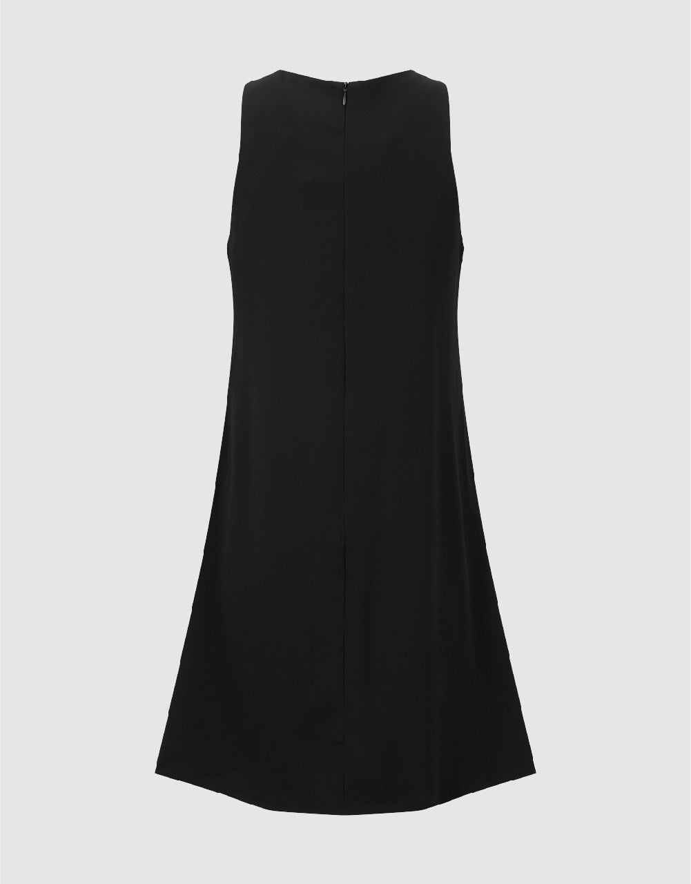 Sleeveless Crew Neck A-Line Dress