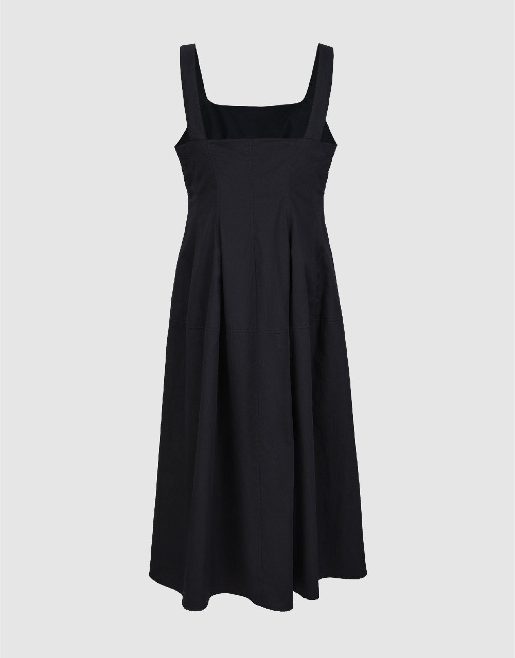 Sleeveless Square-cut Collar A-Line Dress