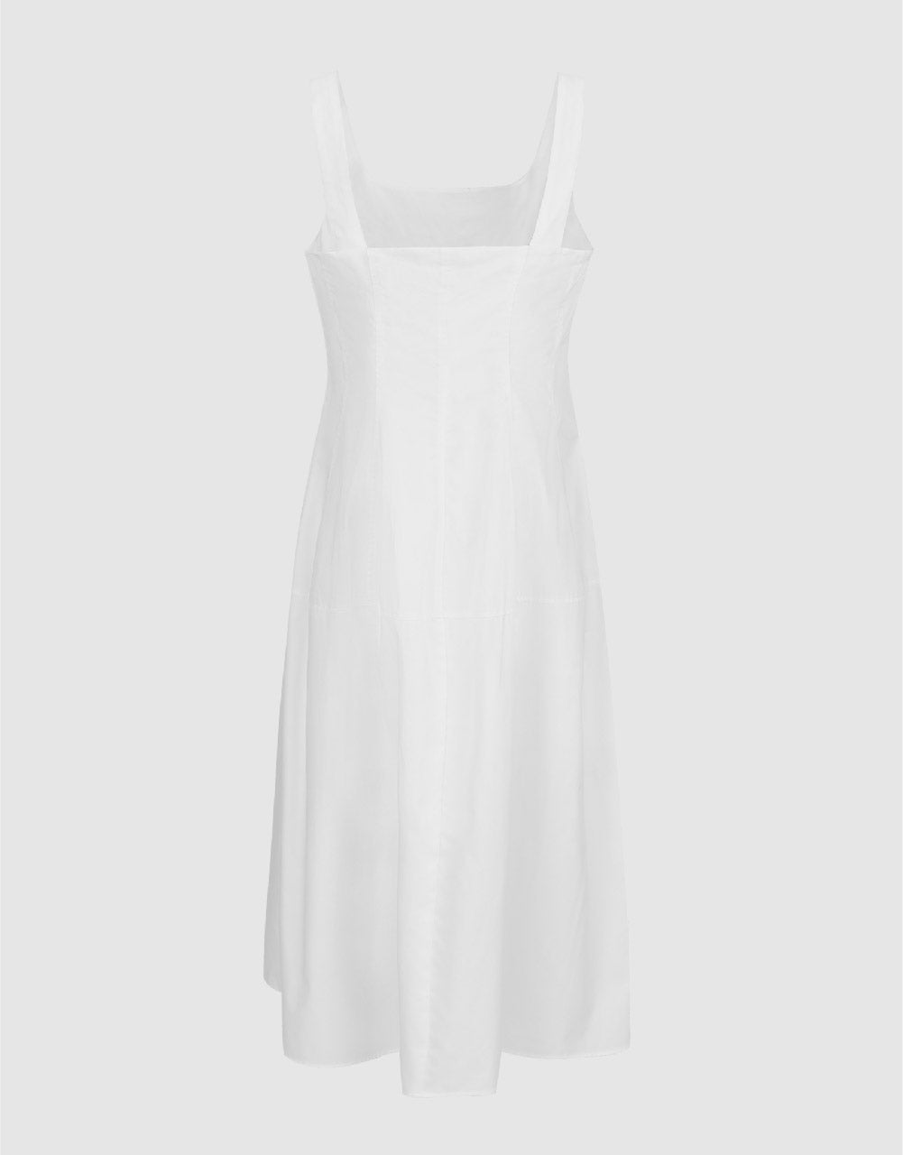 Sleeveless Square-cut Collar A-Line Dress