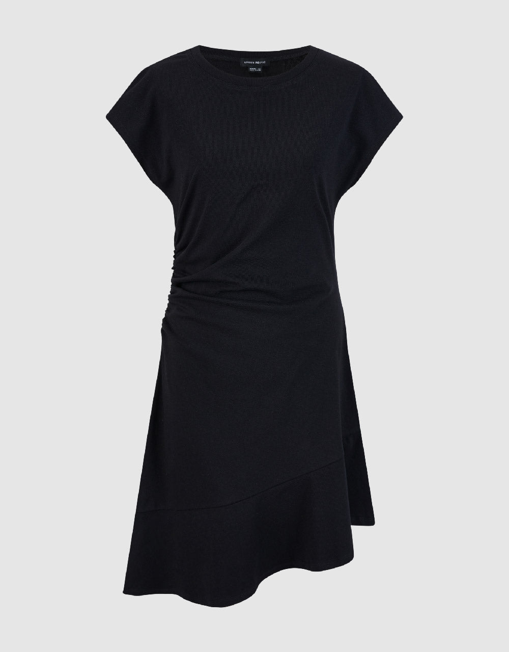 Drop Shoulder Sleeve Crew Neck A-Line Dress