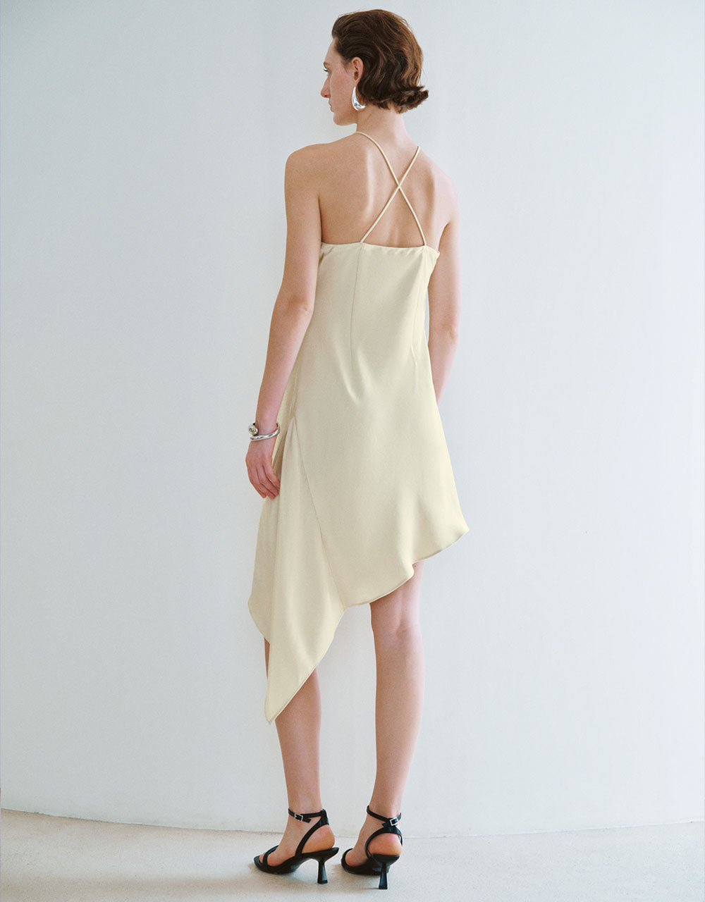 Sleeveless Halter Neck A-Line Dress