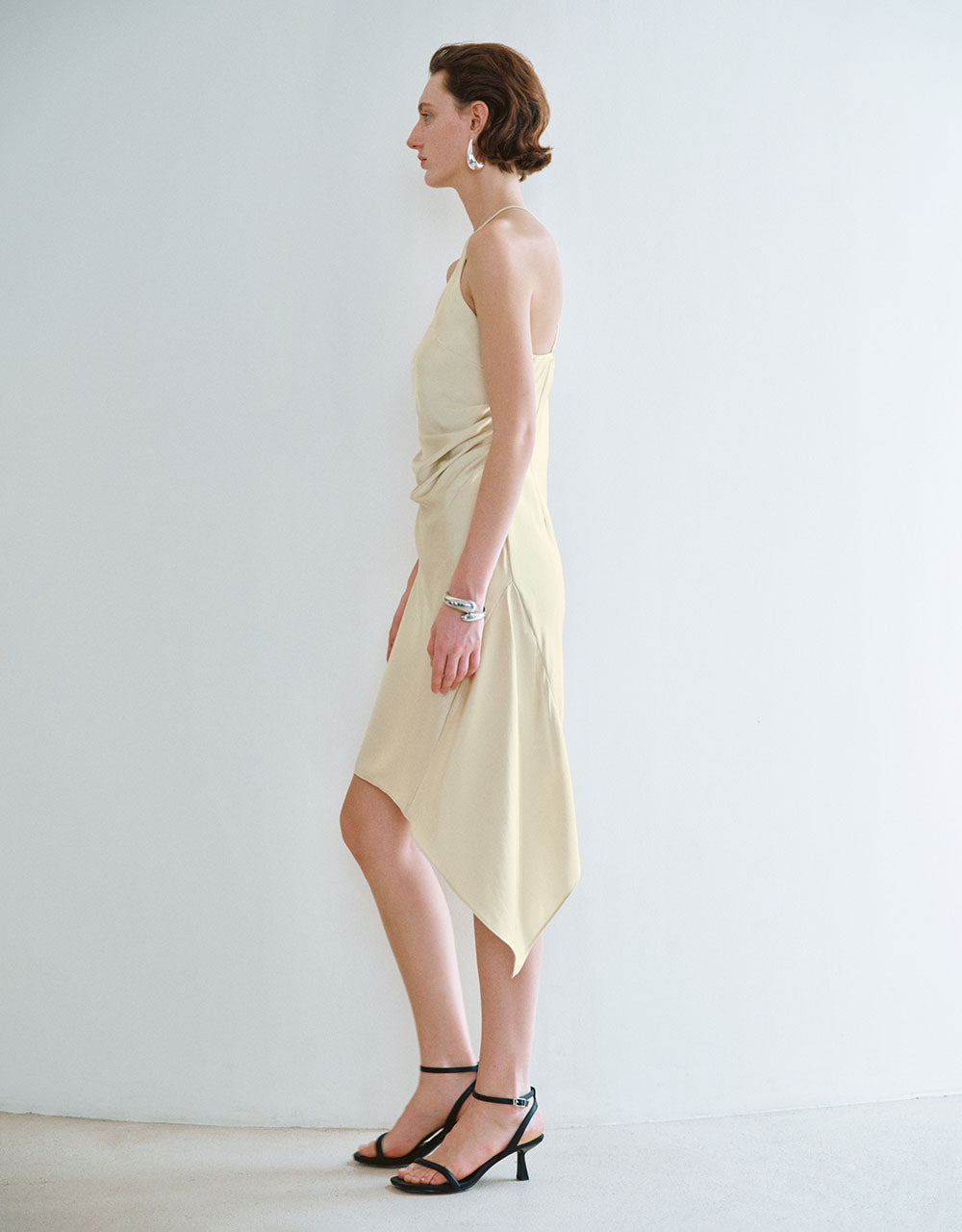 Sleeveless Halter Neck A-Line Dress