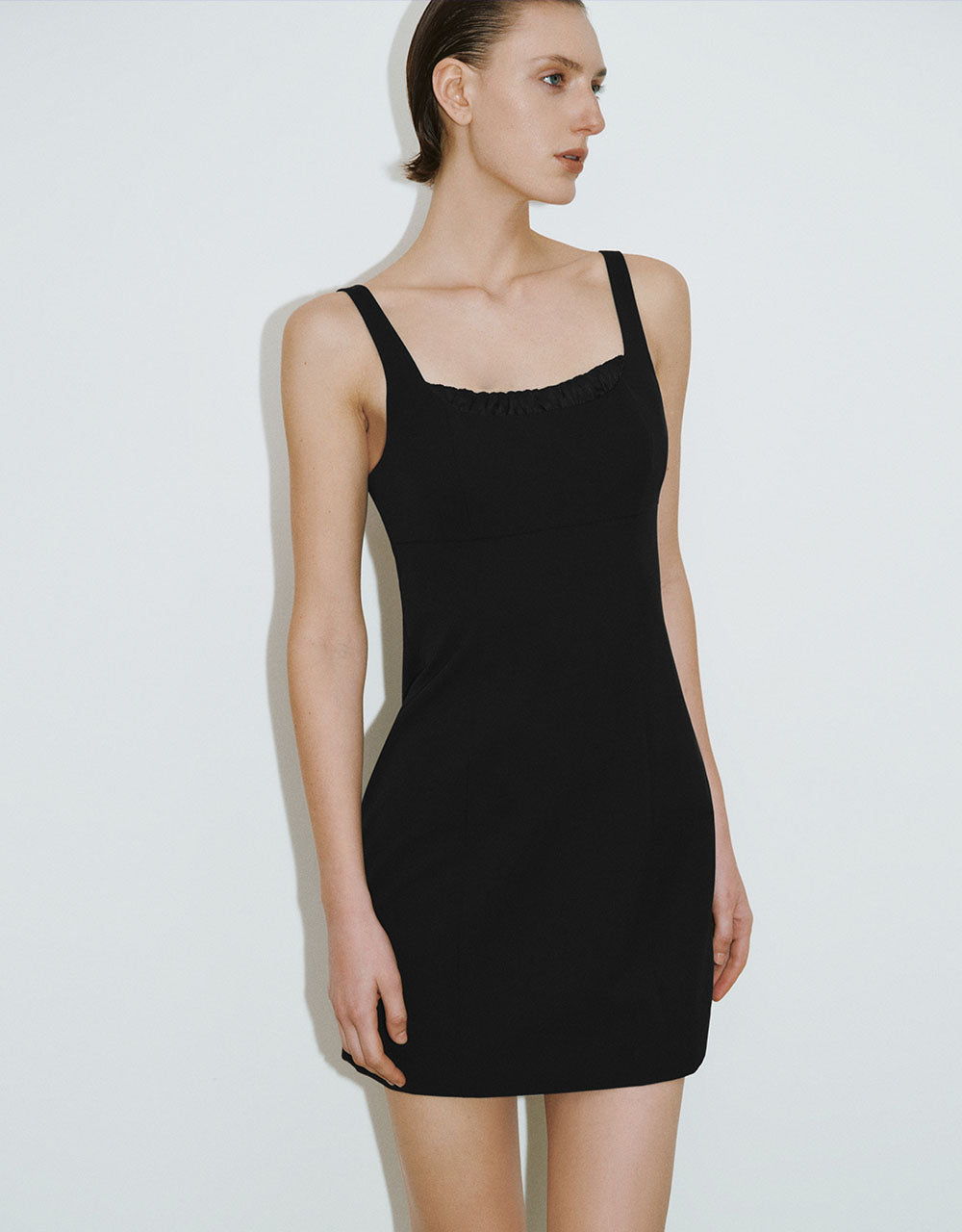 Sleeveless U Neck Straight Dress