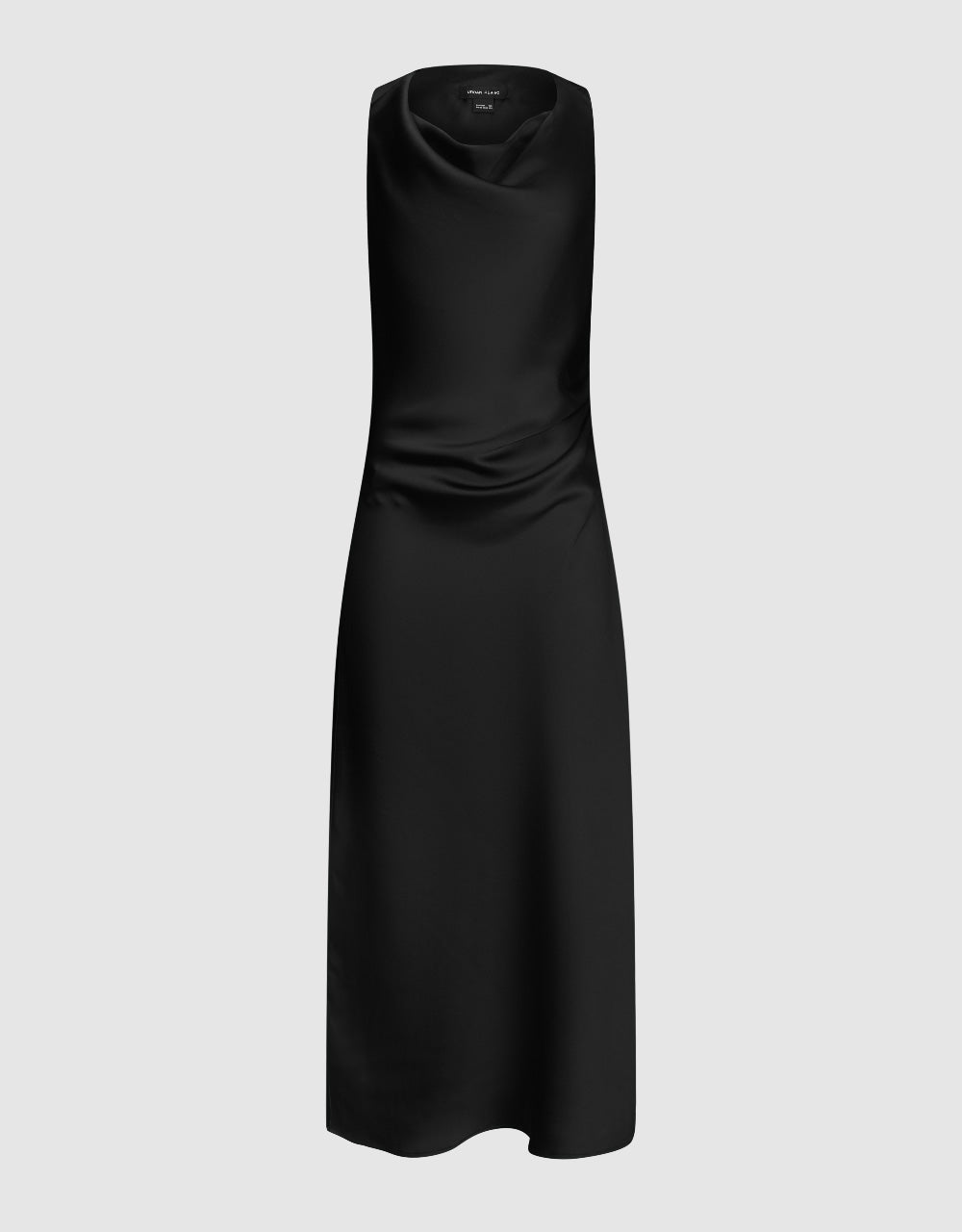 Sleeveless Cowl Neck A-Line Dress