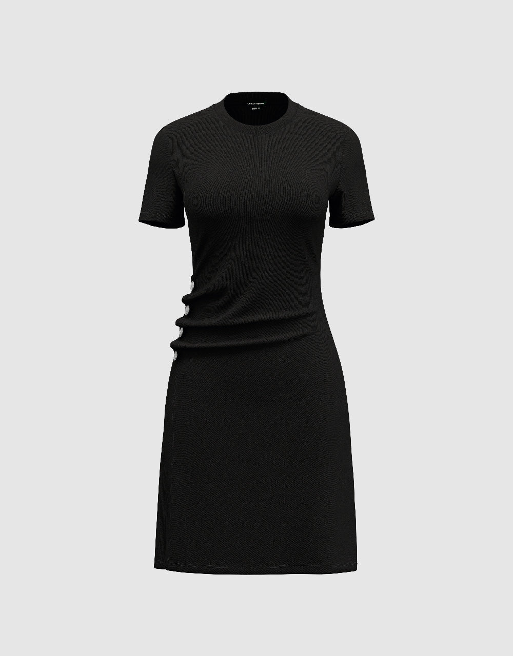 Crew Neck Straight Dress