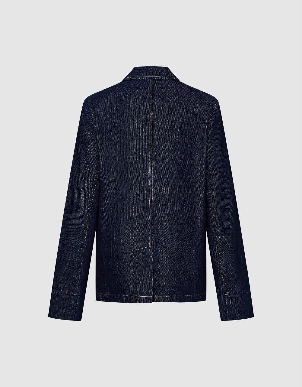 Notch Lapel Denim Blazer