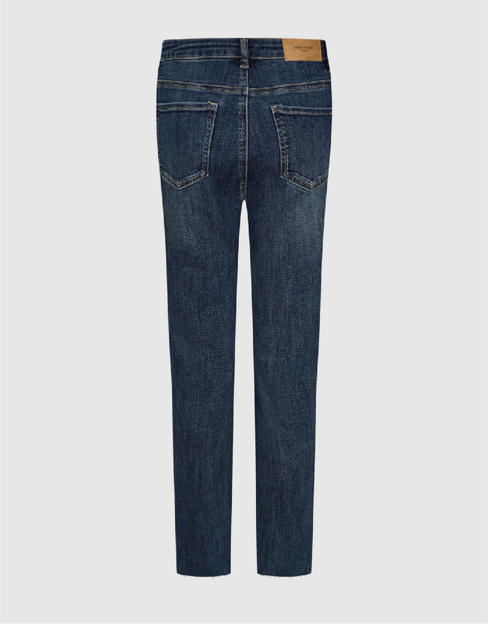 Split Hem Straight Jeans