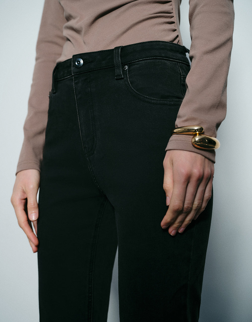 Raw Hem Skinny Jeans