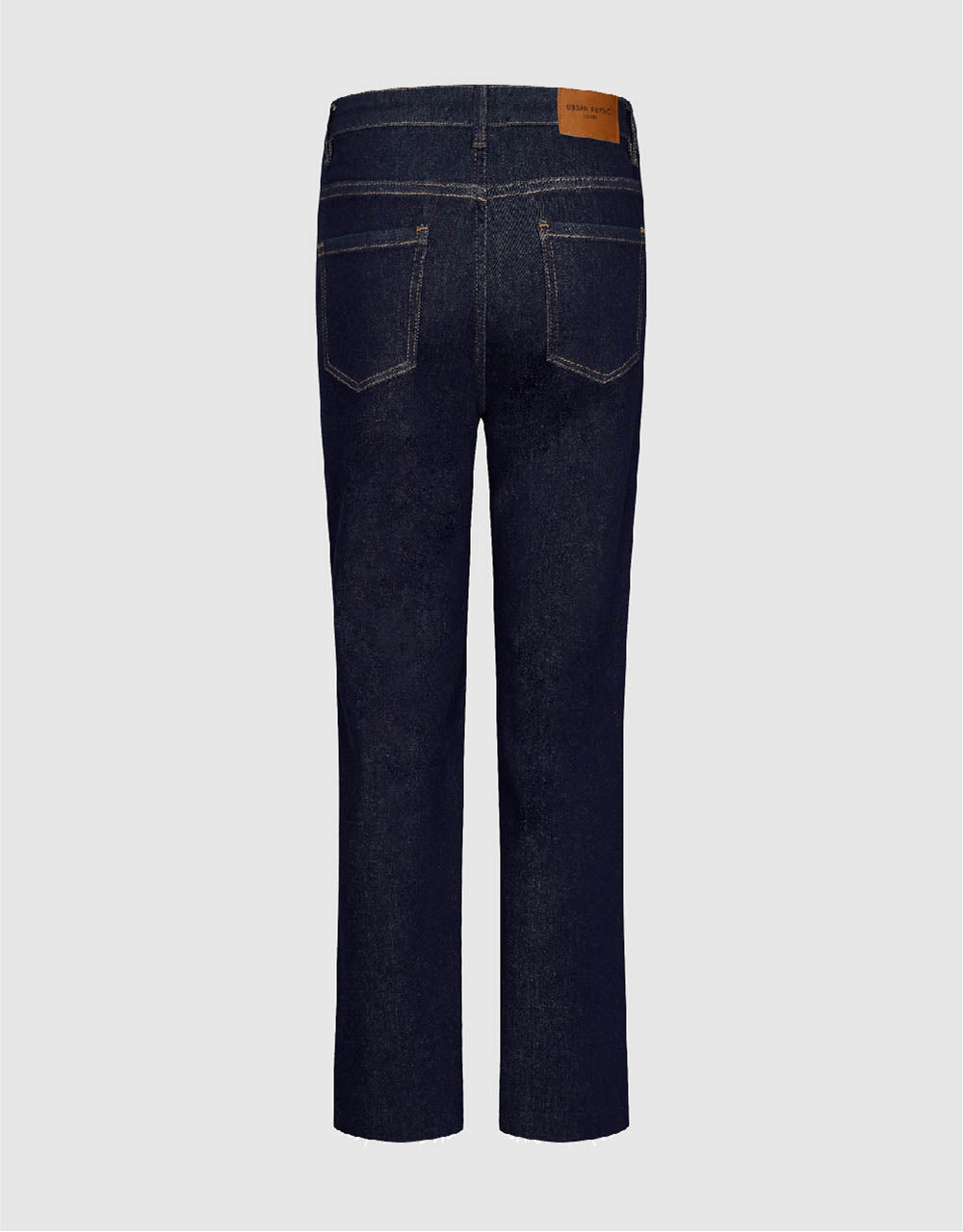 Raw Hem Straight Jeans