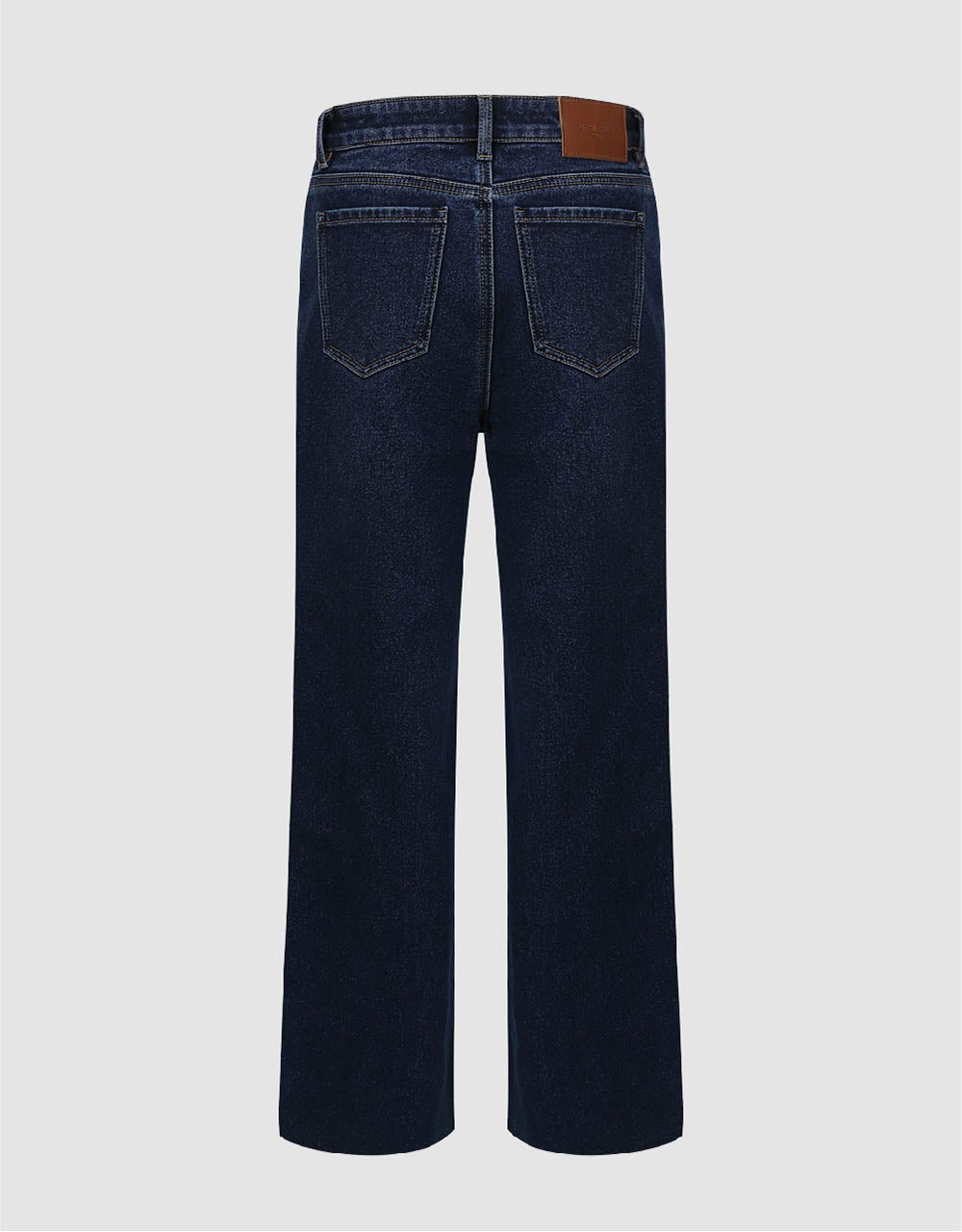 Raw Hem Straight Jeans