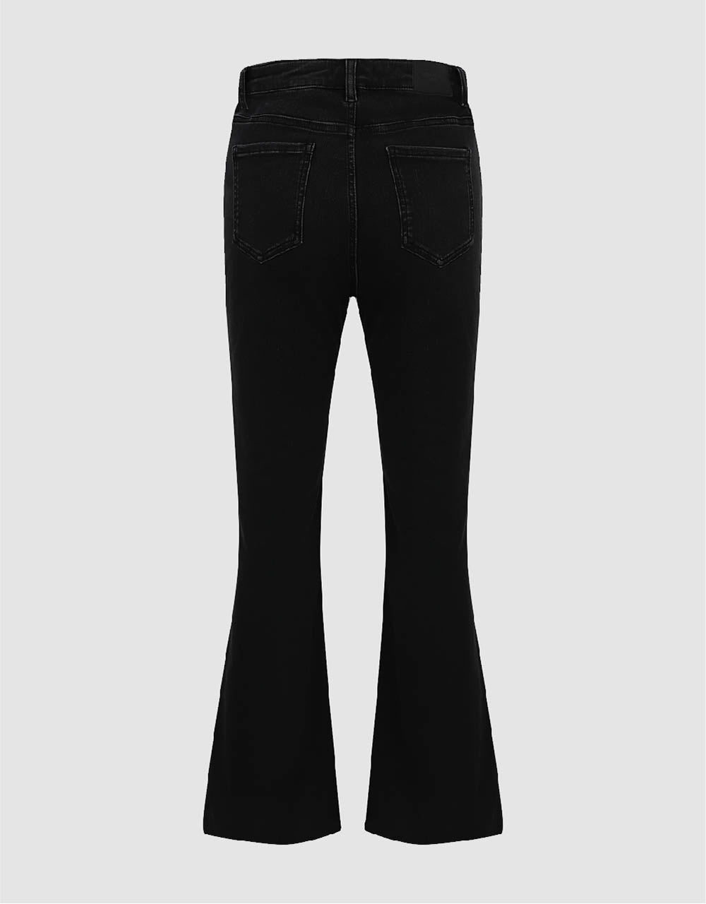 Raw Hem Flare Jeans