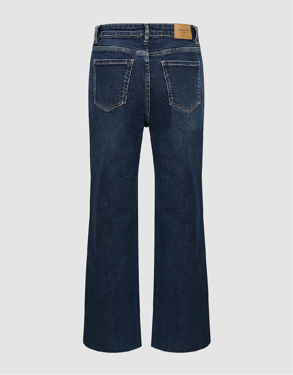 Raw Hem Straight Jeans