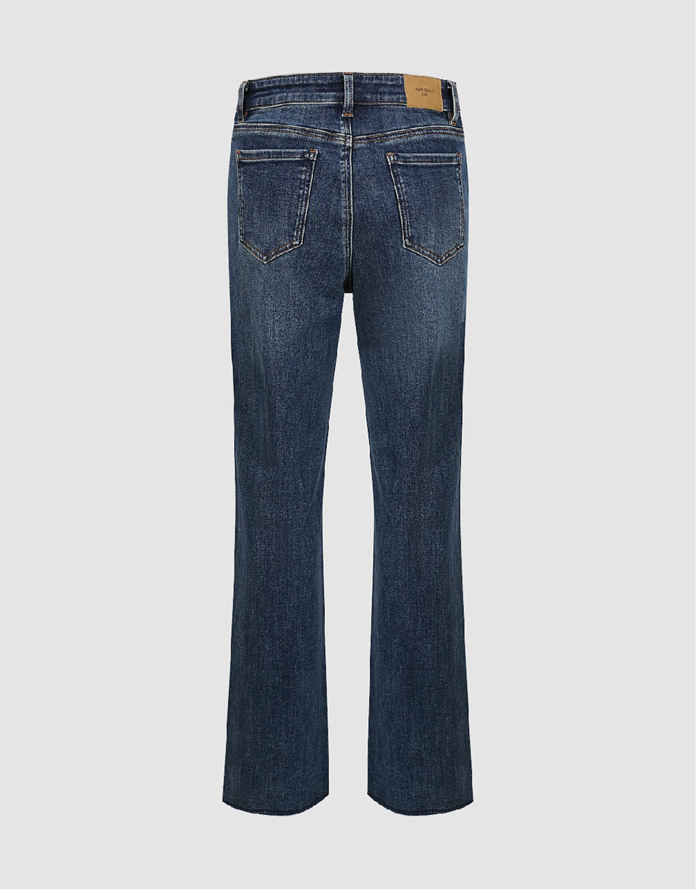 Raw Hem Straight Jeans