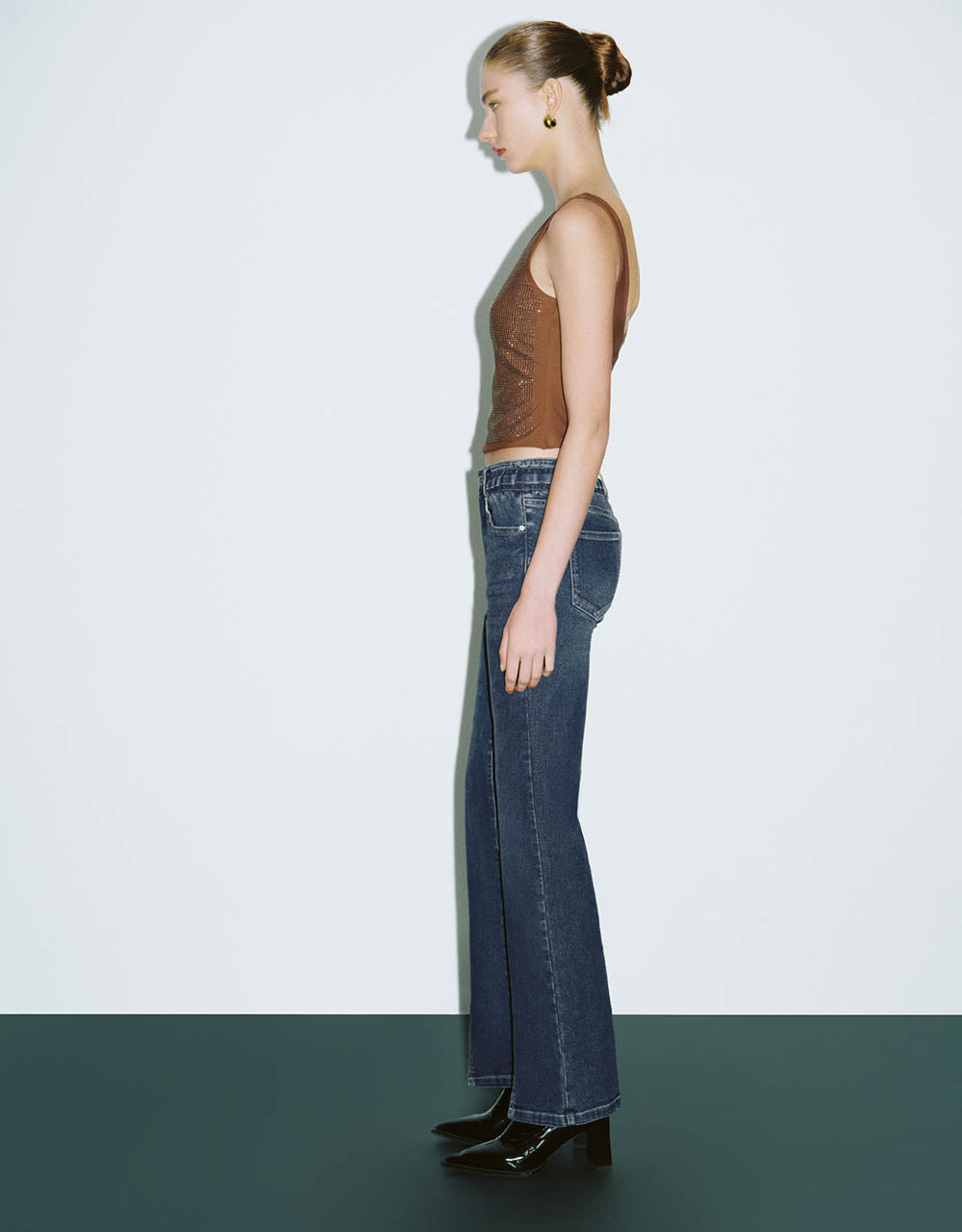 Split Hem Flare Jeans