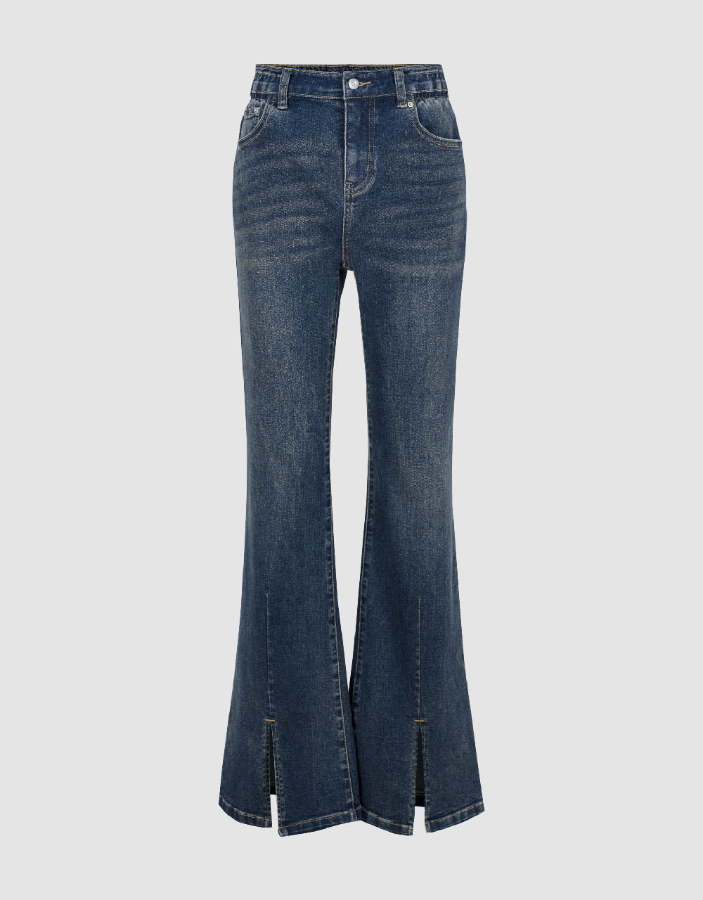 Split Hem Flare Jeans